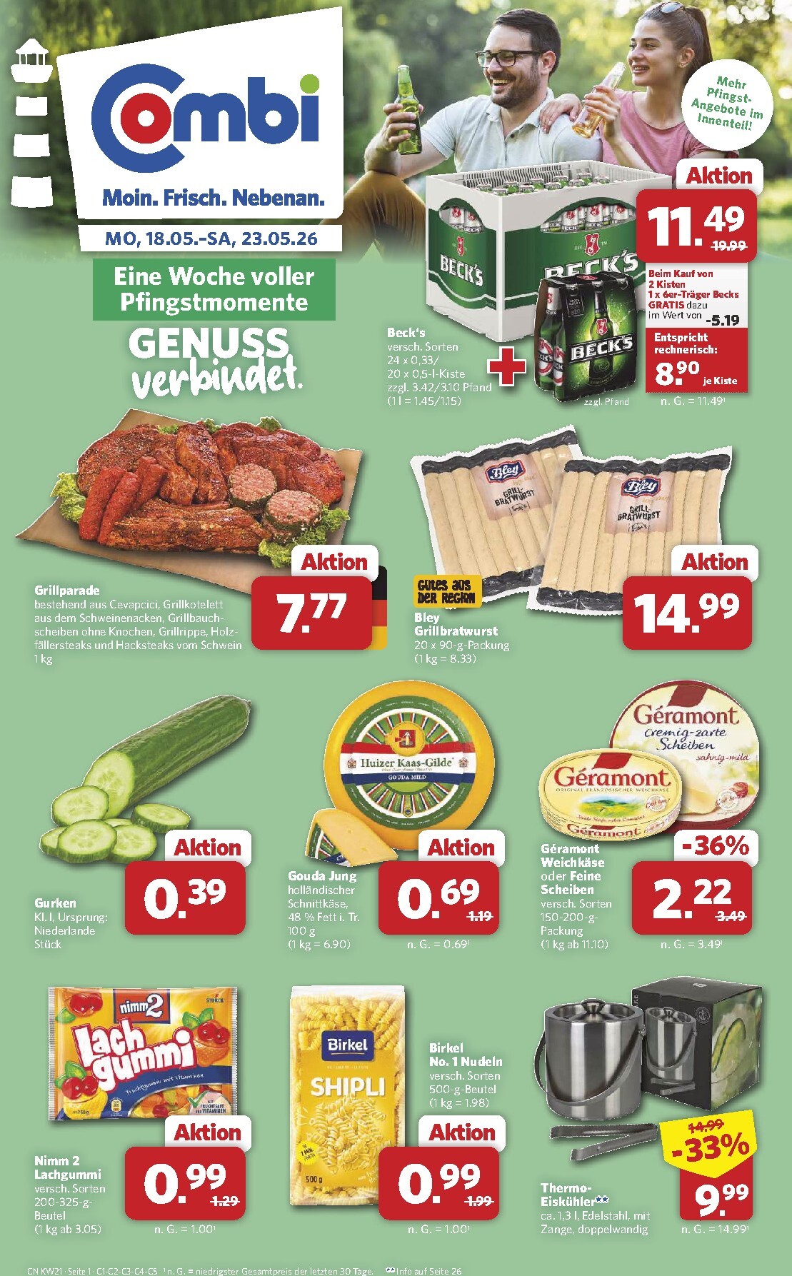 combi - Combi Prospekt nächste Woche – von Montag 18.05.2026 bis Samstag 23.05.2026 - page: 1