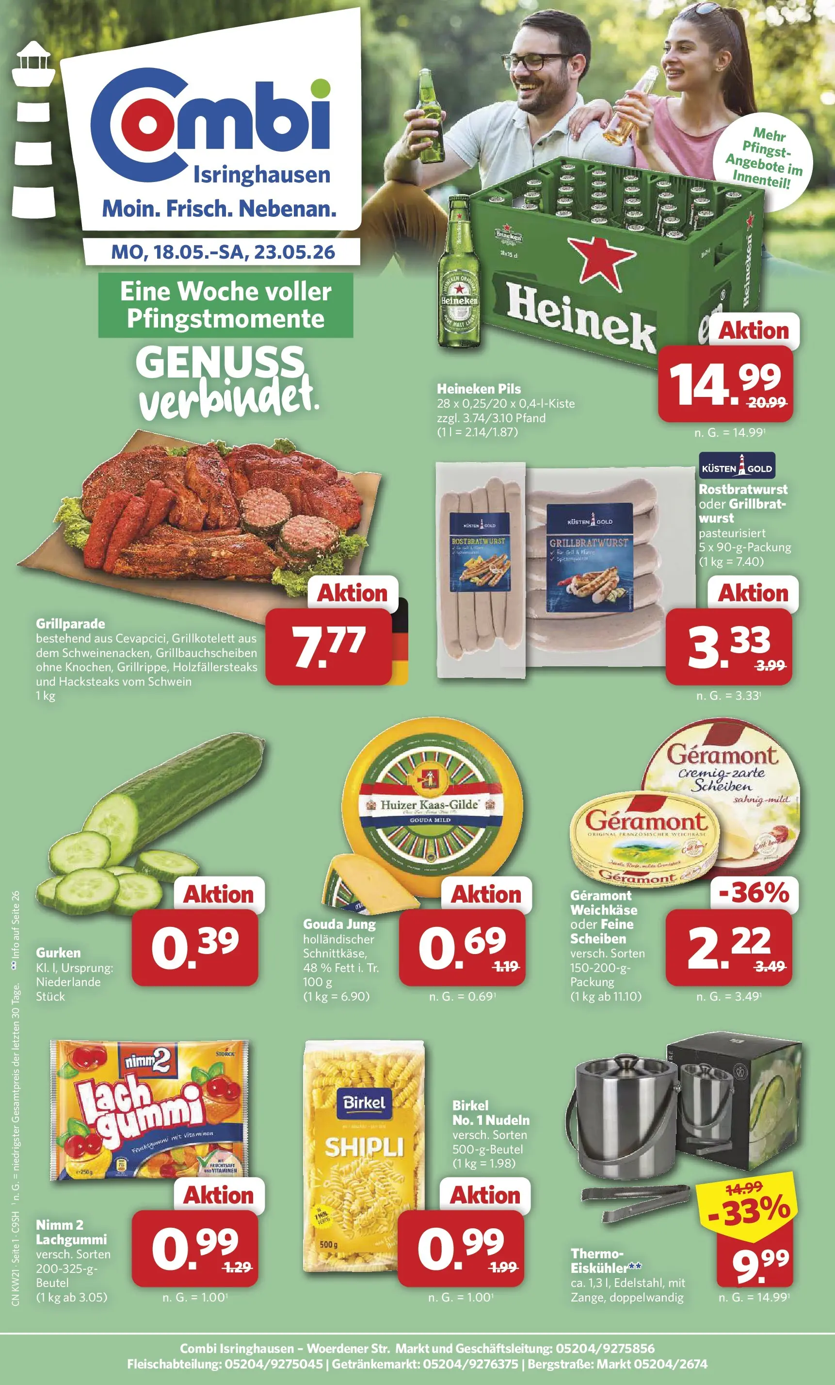 combi - Combi - Isringhausen Prospekt – von Montag 18.05.2026 bis Samstag 23.05.2026