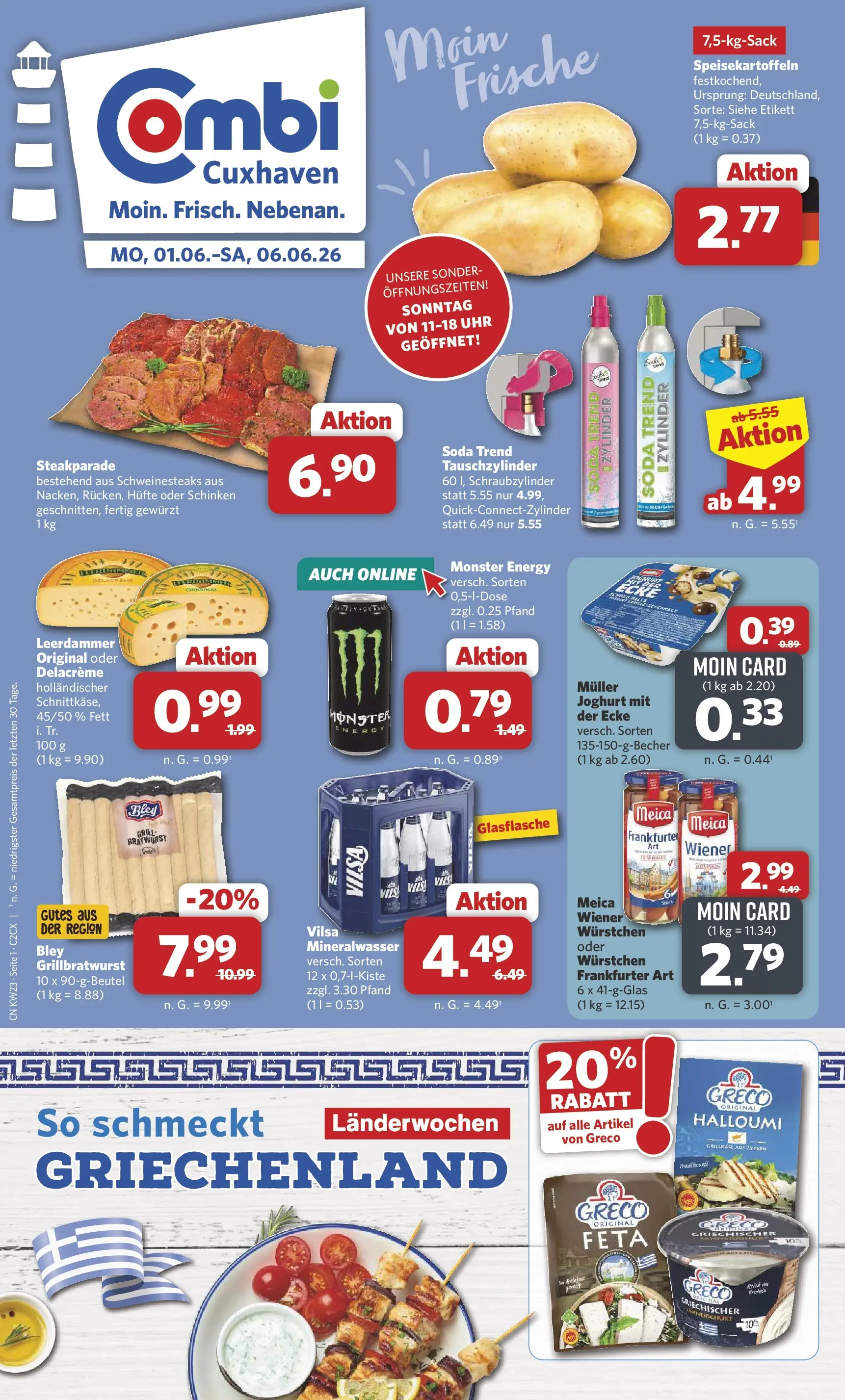 combi - Combi - Cuxhaven Prospekt – von Montag 01.06.2026 bis Samstag 06.06.2026