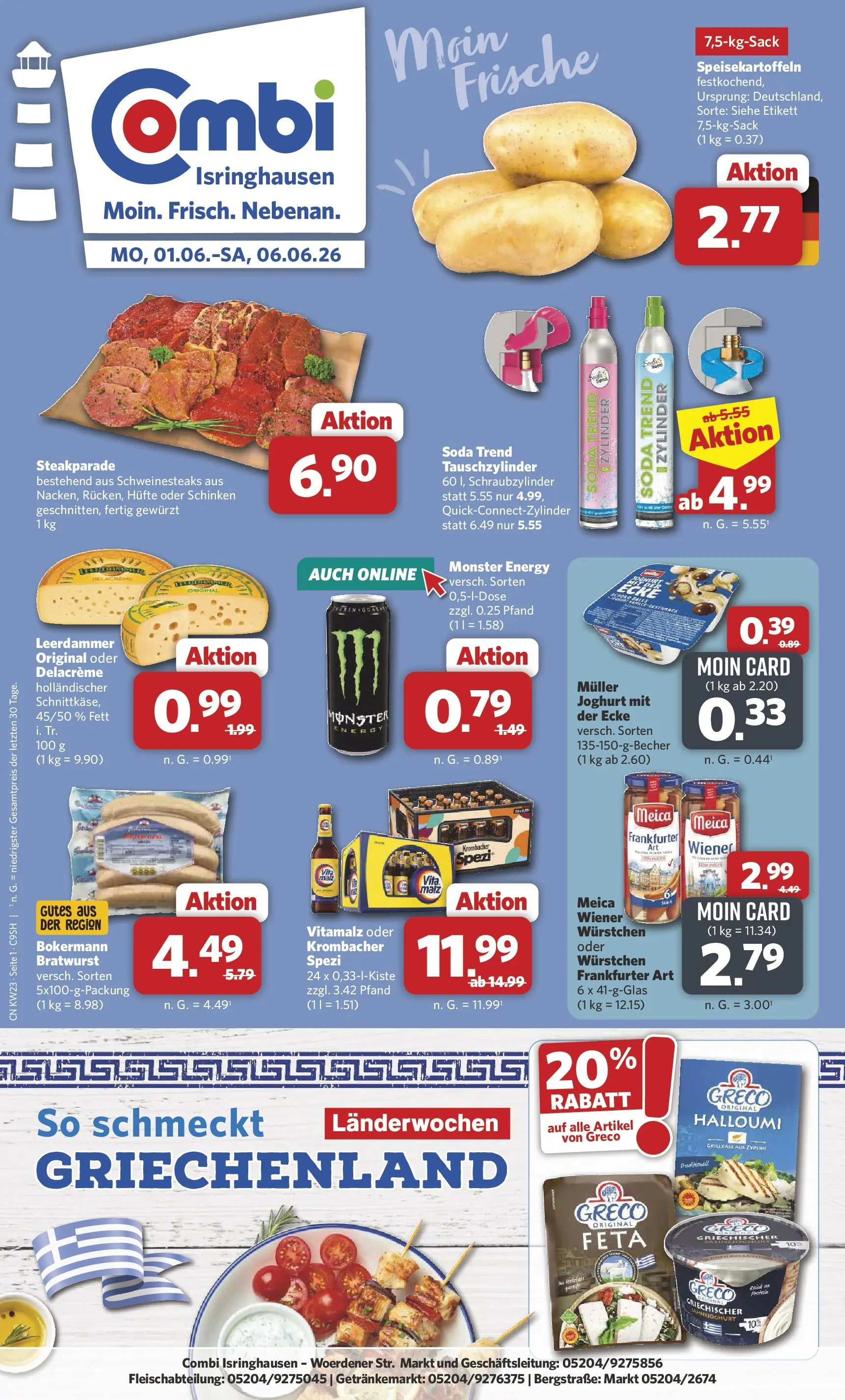 combi - Combi - Isringhausen Prospekt – von Montag 01.06.2026 bis Samstag 06.06.2026