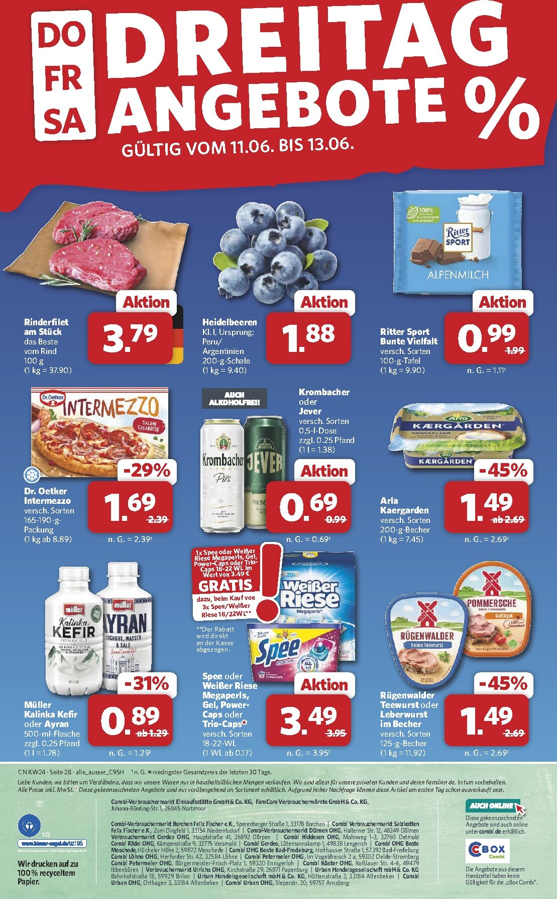 combi - Combi - Prospekt Markt - Angebote Prospekt nächste Woche – von Montag 08.06.2026 bis Samstag 13.06.2026 - page: 30