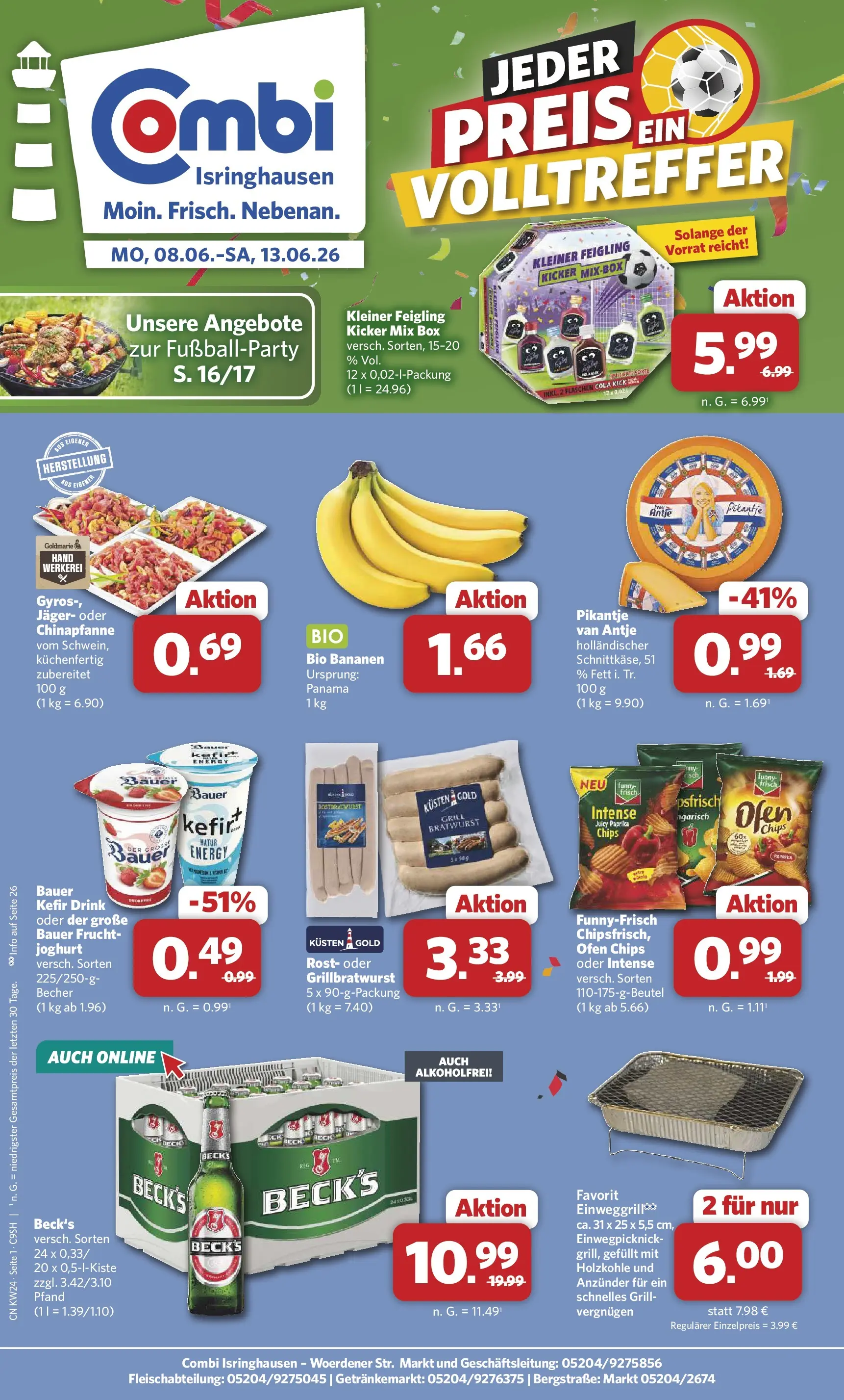 combi - Combi - Isringhausen Prospekt – von Montag 08.06.2026 bis Samstag 13.06.2026
