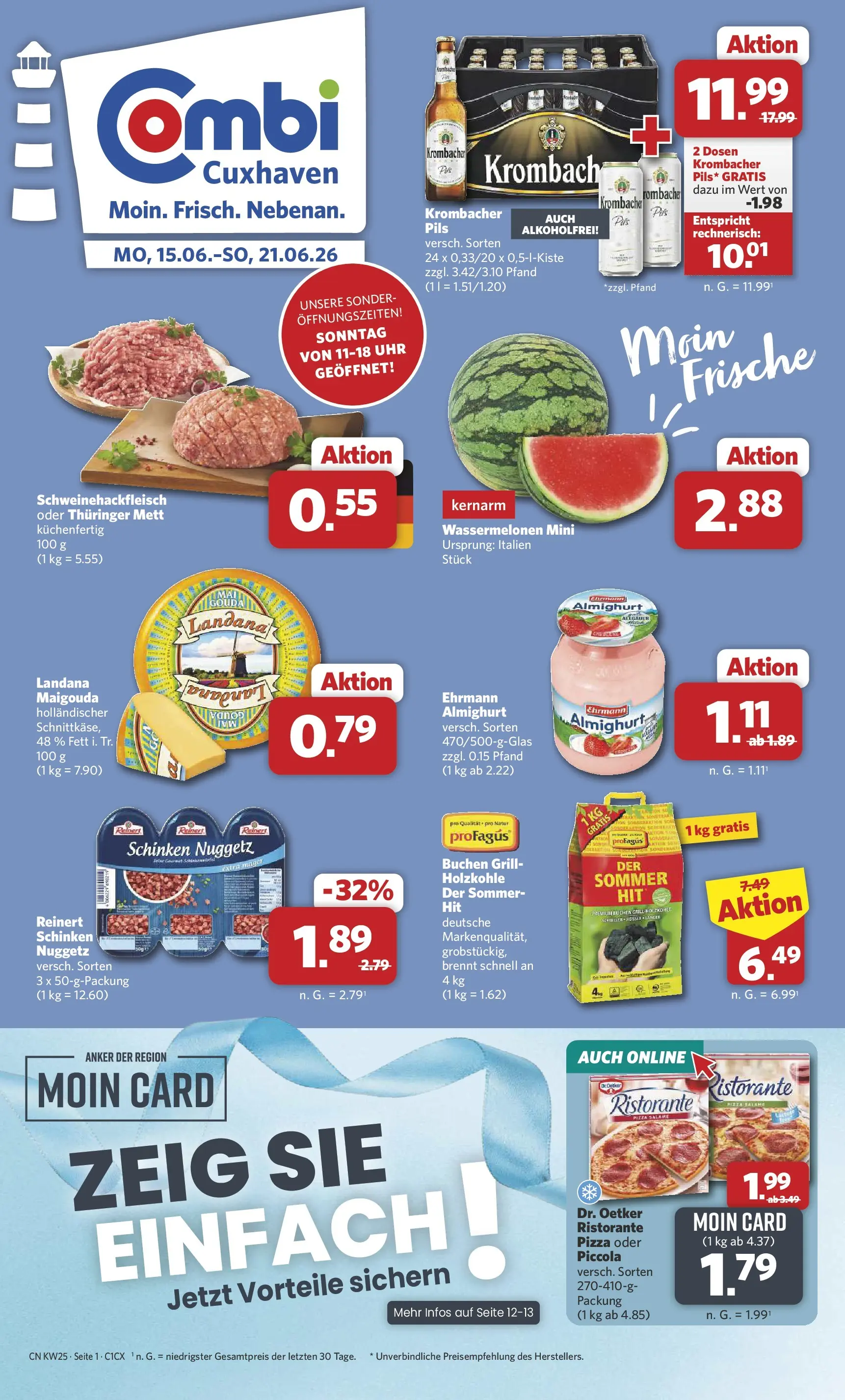 combi - Combi - Cuxhaven Prospekt – von Montag 15.06.2026 bis Sonntag 21.06.2026