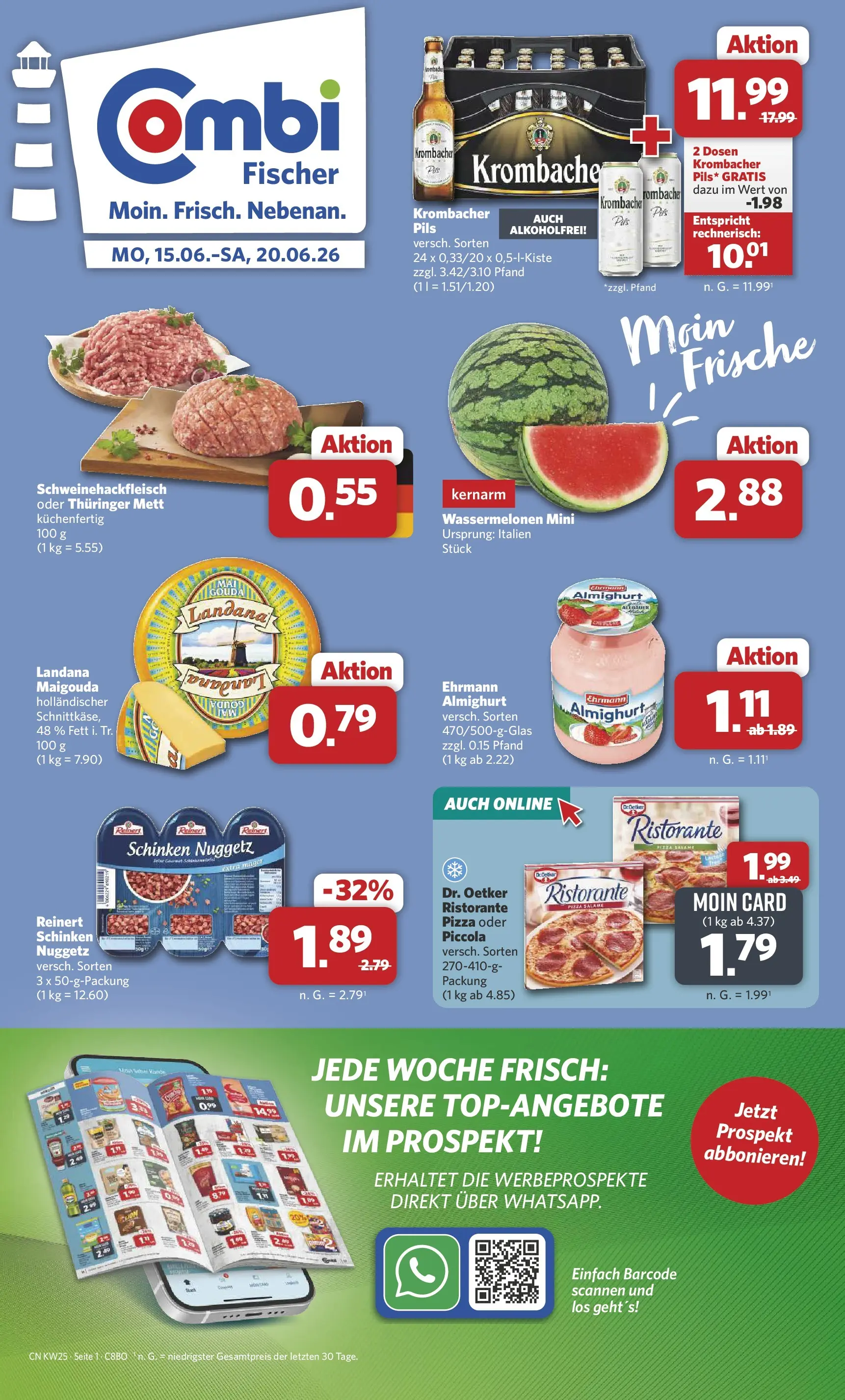 combi - Combi - Fischer Prospekt – von Montag 15.06.2026 bis Samstag 20.06.2026