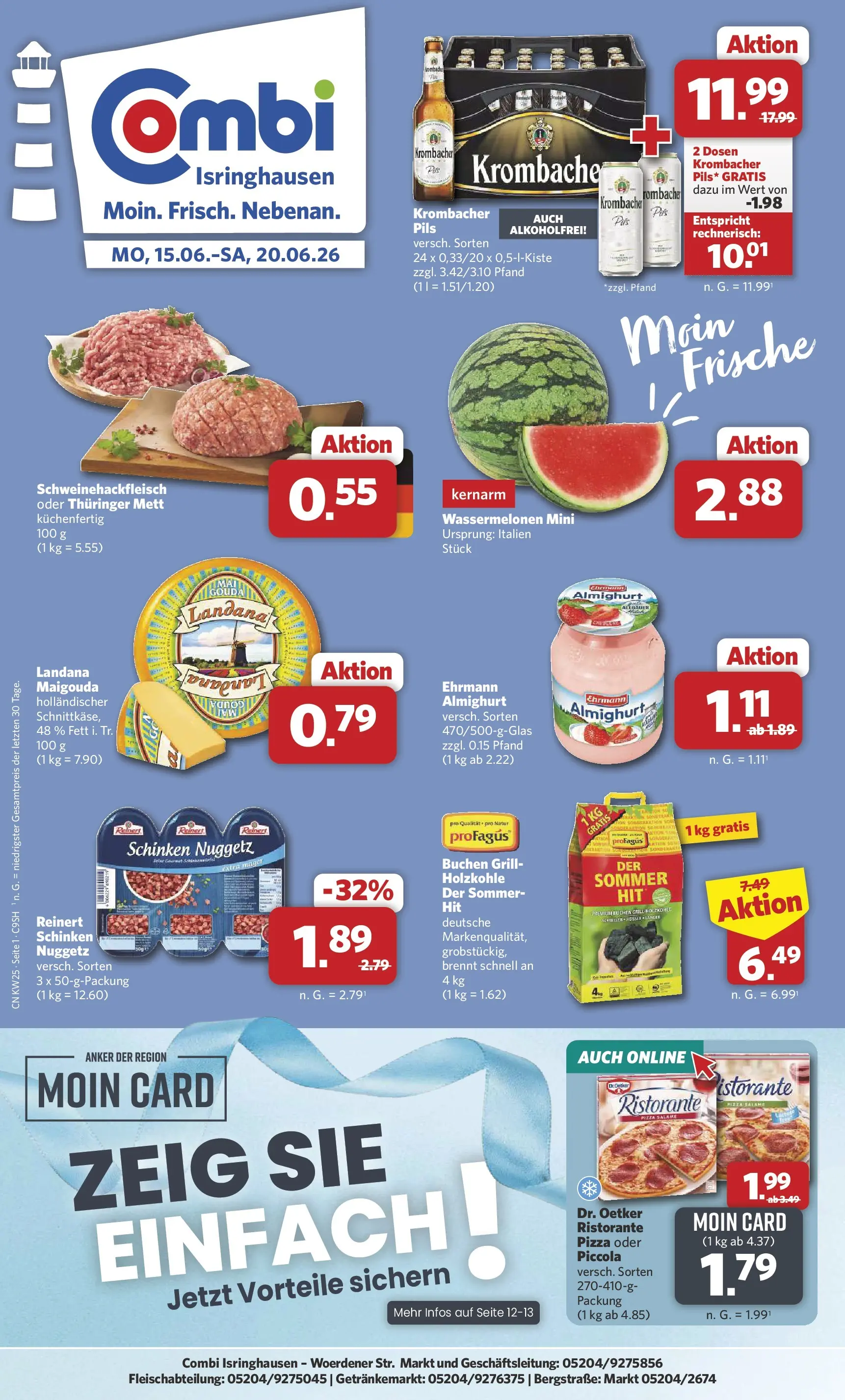 combi - Combi - Isringhausen Prospekt – von Montag 15.06.2026 bis Samstag 20.06.2026