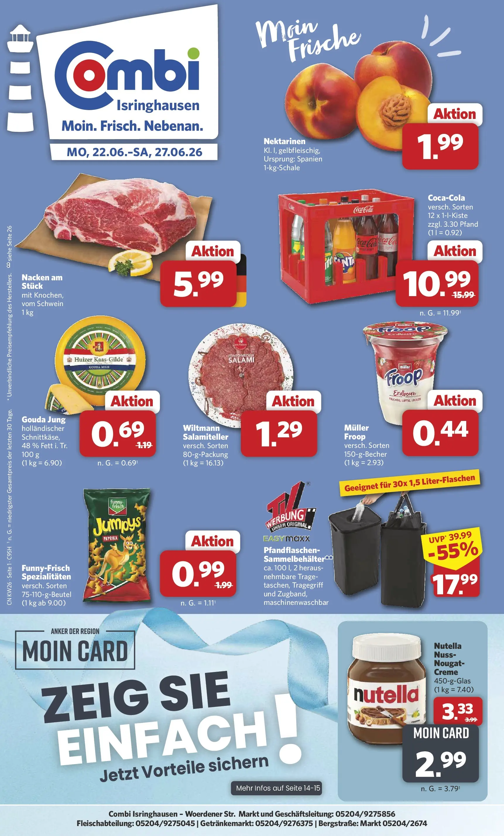 combi - Combi - Isringhausen Prospekt – von Montag 22.06.2026 bis Samstag 27.06.2026
