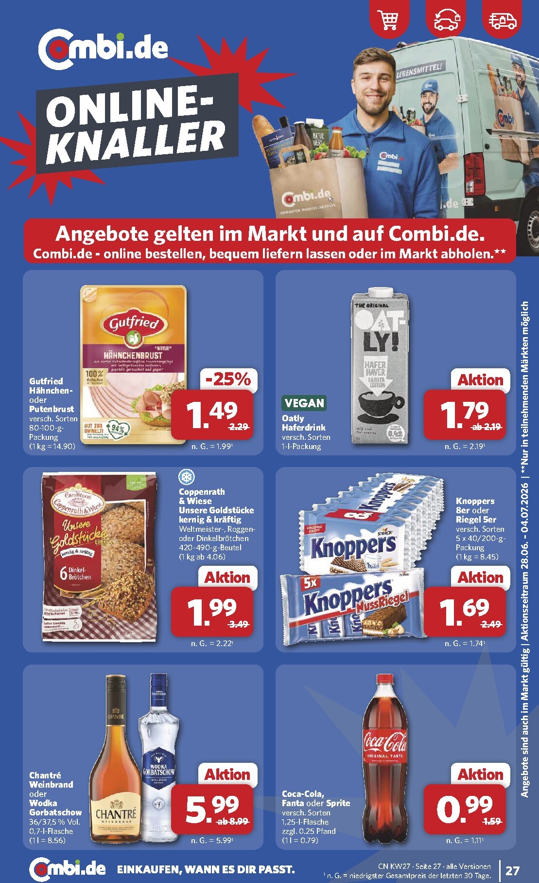 combi - Combi Prospekt nächste Woche – von Montag 29.06.2026 bis Samstag 04.07.2026 - page: 27