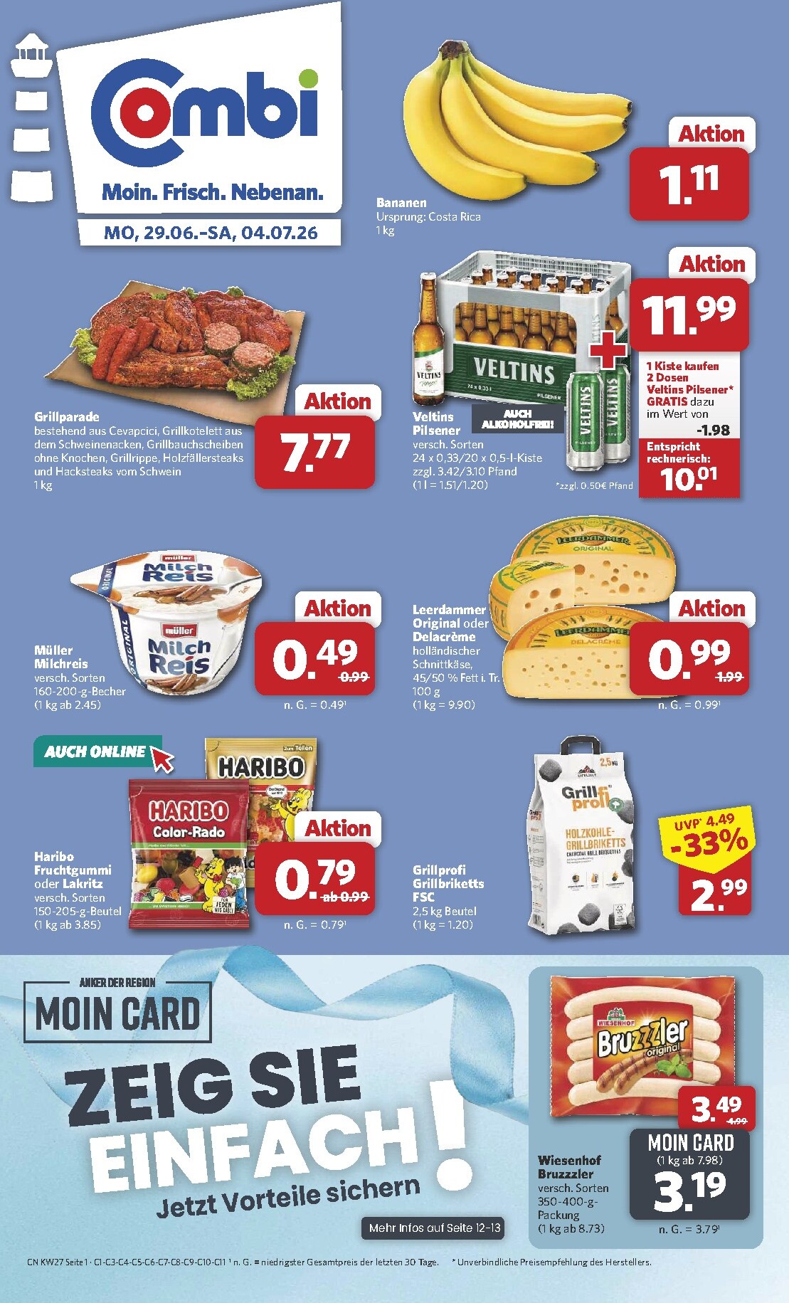 combi - Combi Prospekt nächste Woche – von Montag 29.06.2026 bis Samstag 04.07.2026
