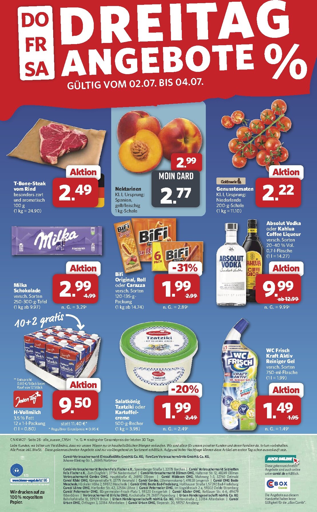 combi - Combi Prospekt nächste Woche – von Montag 29.06.2026 bis Samstag 04.07.2026 - page: 28