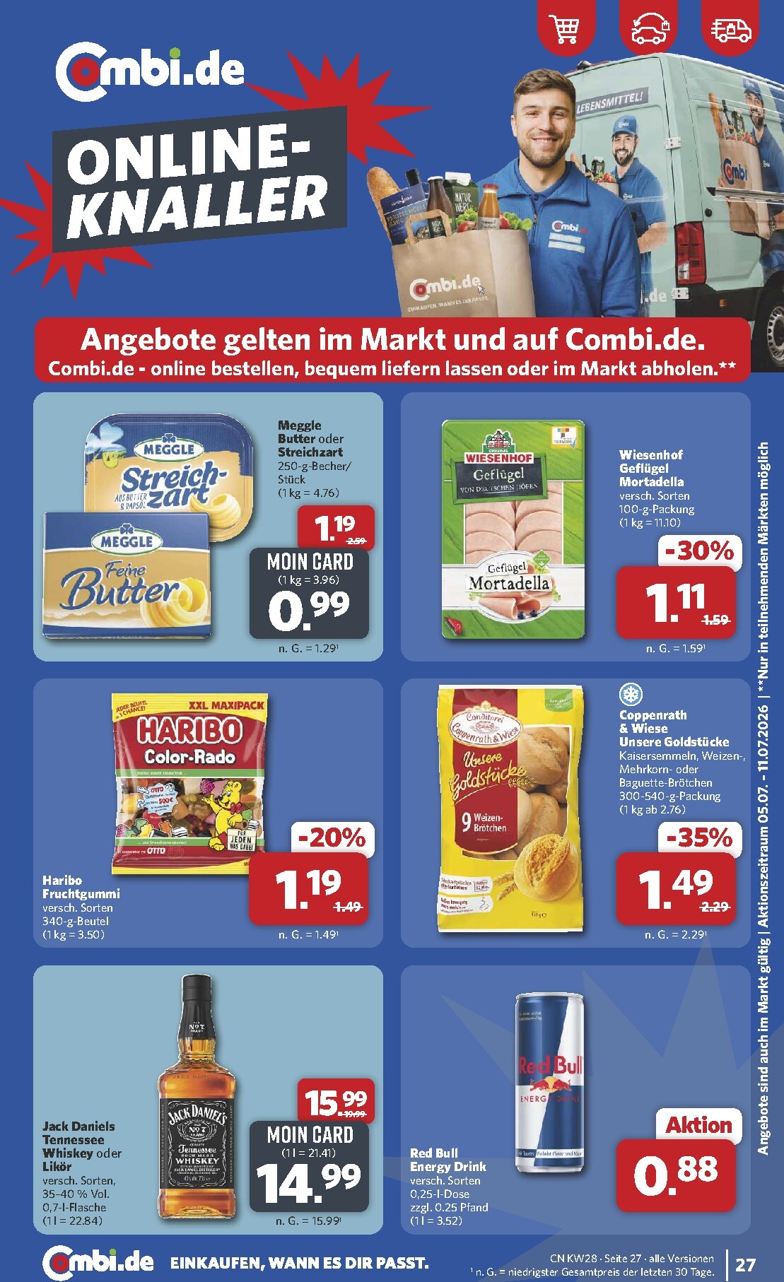 combi - Combi Prospekt nächste Woche – von Montag 06.07.2026 bis Samstag 11.07.2026 - page: 27