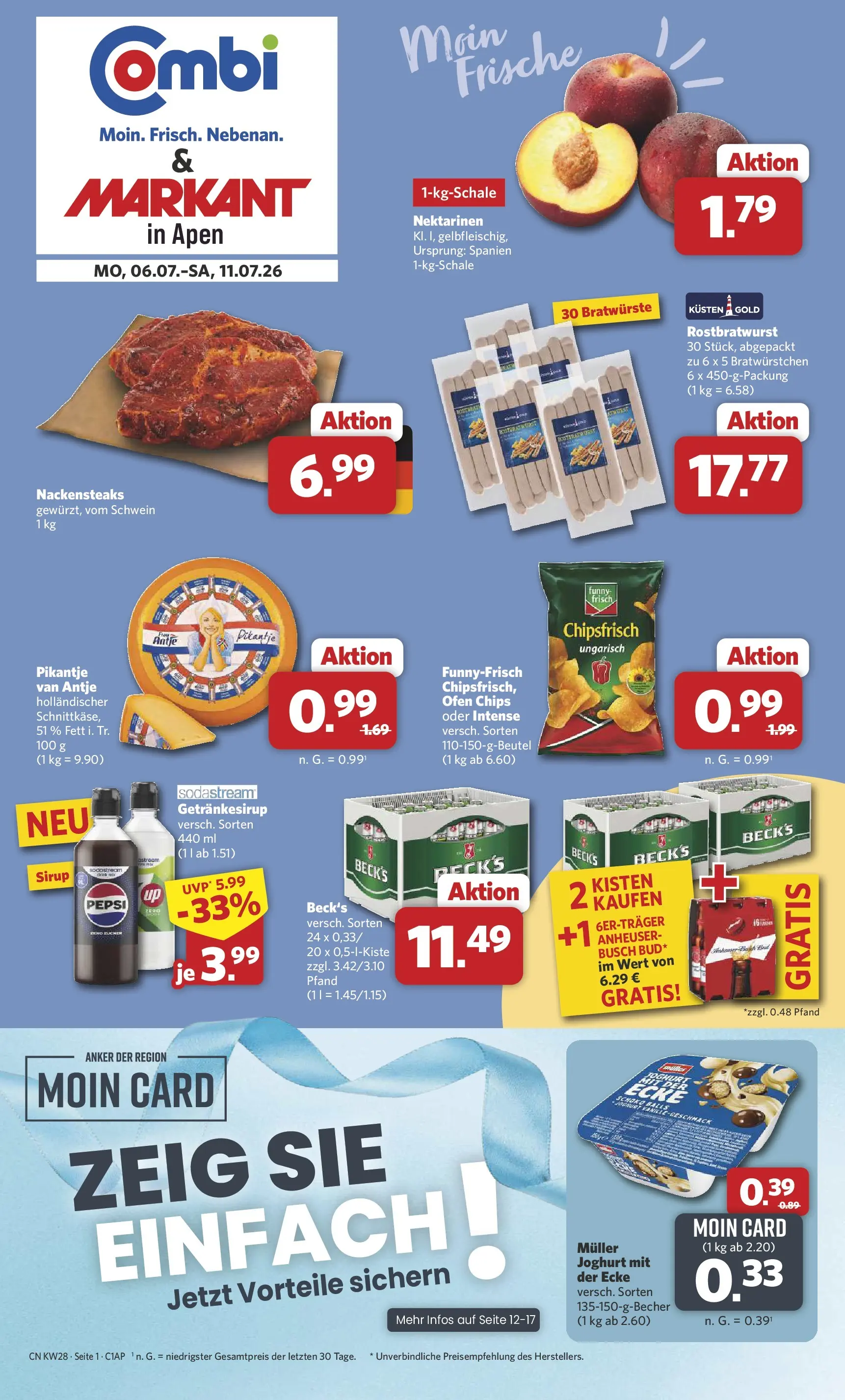 combi - Combi - Apen Prospekt – von Montag 06.07.2026 bis Samstag 11.07.2026