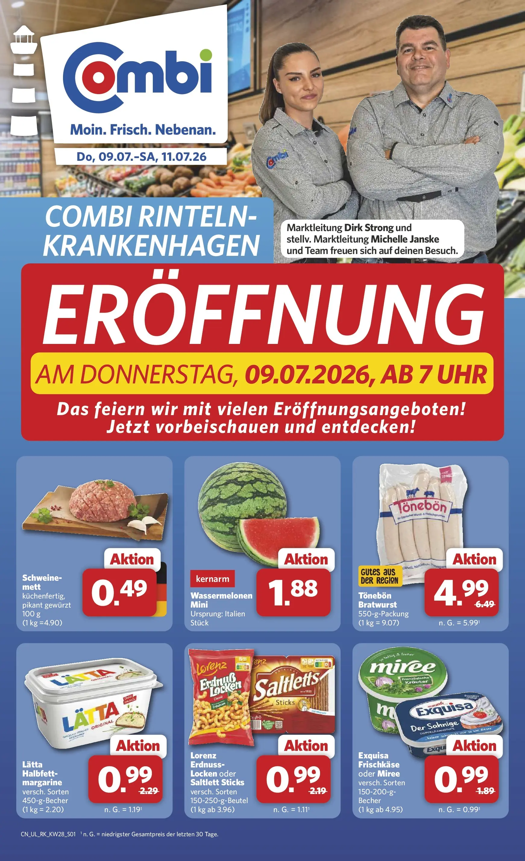 combi - Neuer Combi - Rinteln-Krankenhagen Prospekt – von Donnerstag 09.07.2026 bis Samstag 11.07.2026