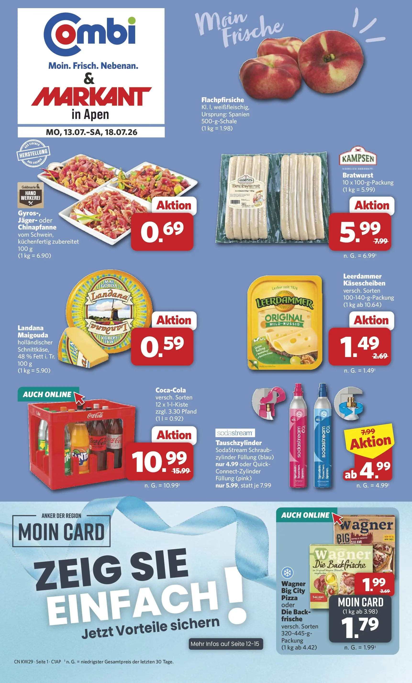 combi - Combi - Apen Prospekt – von Montag 13.07.2026 bis Samstag 18.07.2026