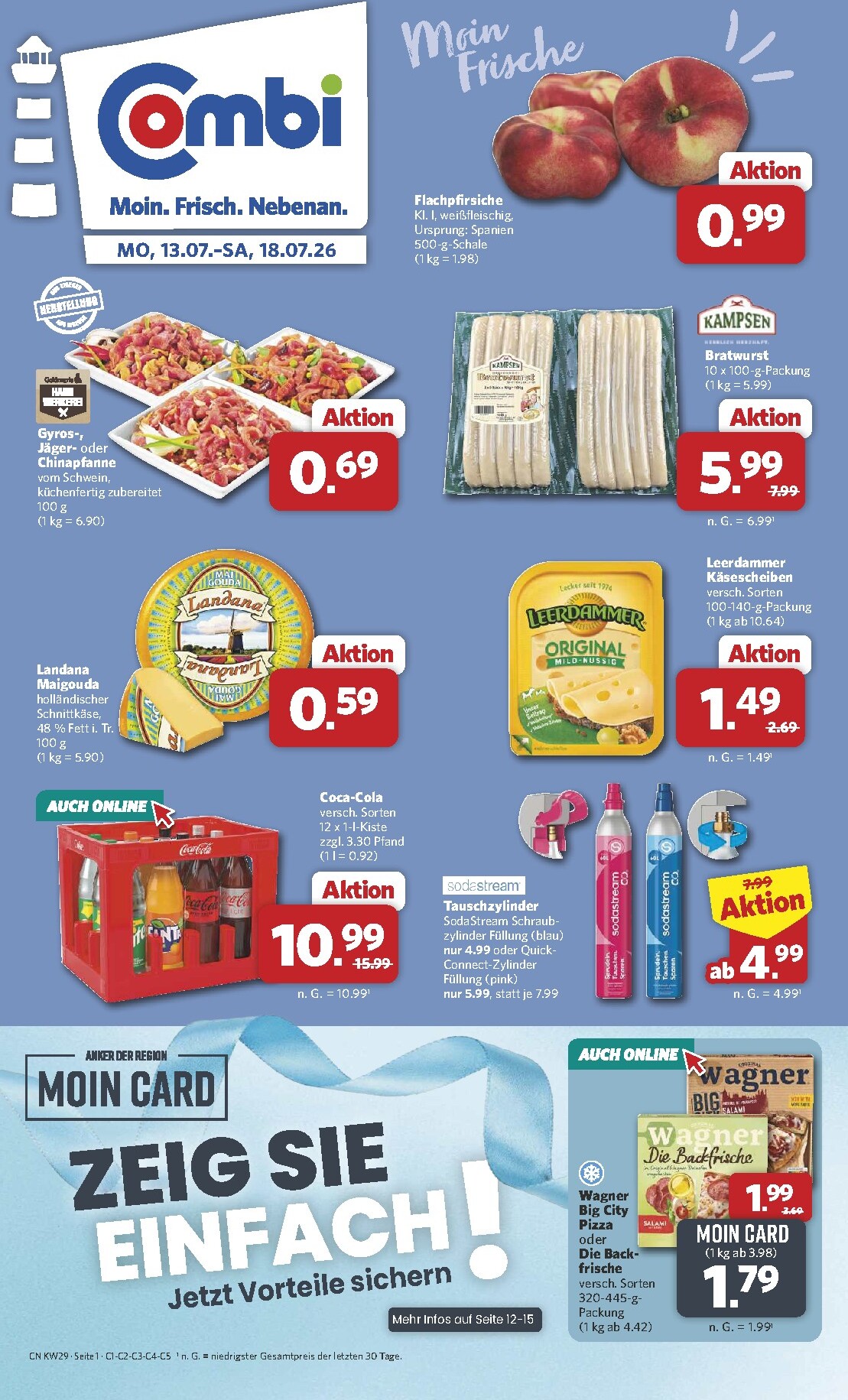 combi - Combi Prospekt – von Montag 13.07.2026 bis Samstag 18.07.2026 - page: 1