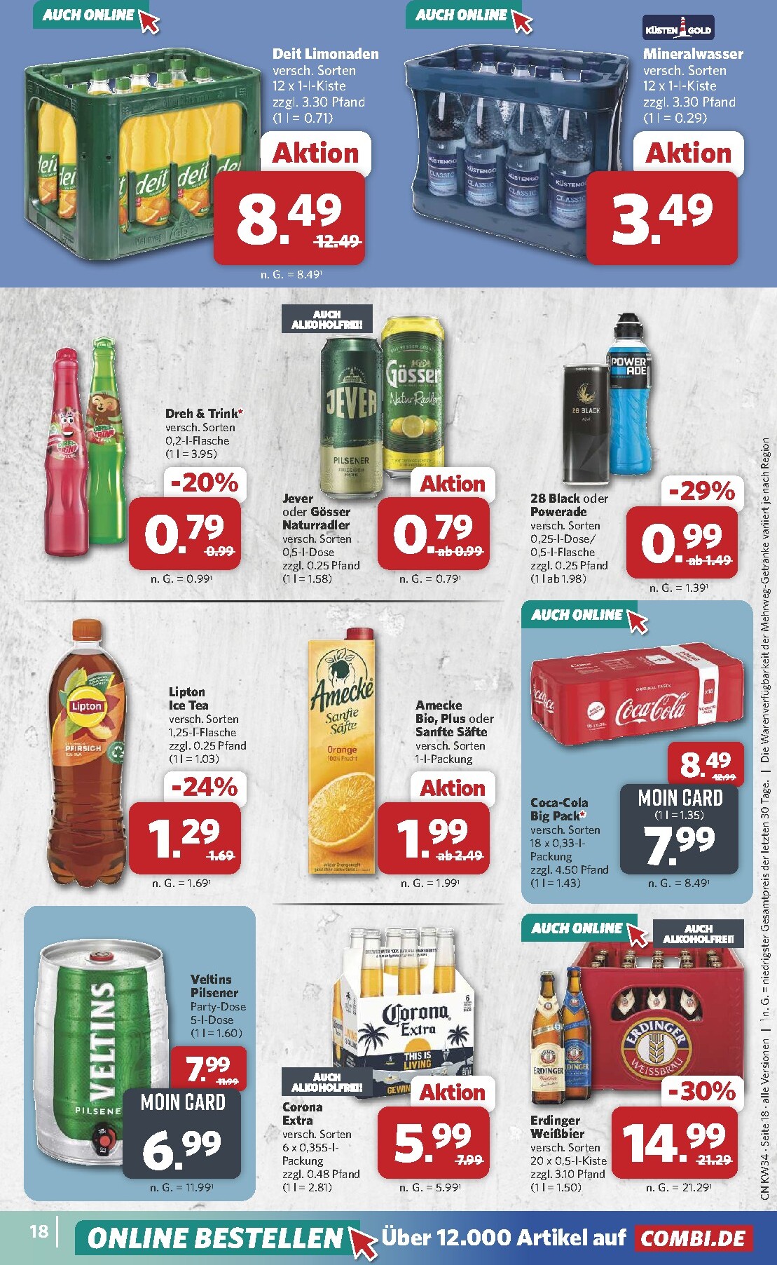 combi - Combi Prospekt nächste Woche – von Montag 17.08.2026 bis Samstag 22.08.2026 - page: 18
