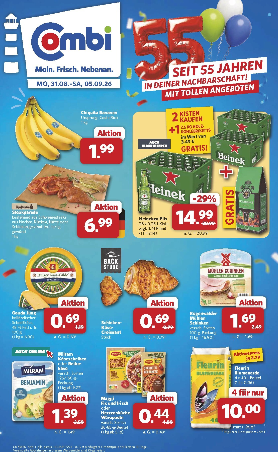 combi - Combi Prospekt nächste Woche – von Montag 31.08.2026 bis Samstag 05.09.2026