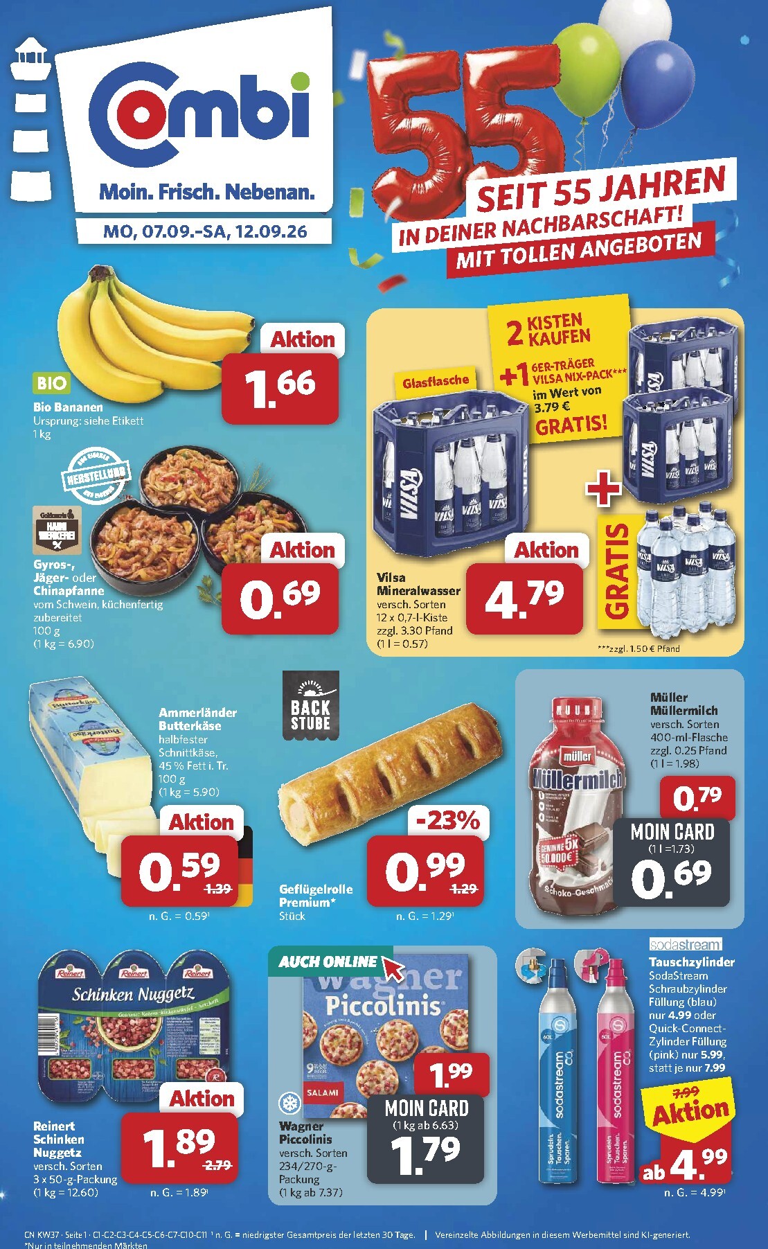combi - Combi Prospekt – von Montag 07.09.2026 bis Samstag 12.09.2026