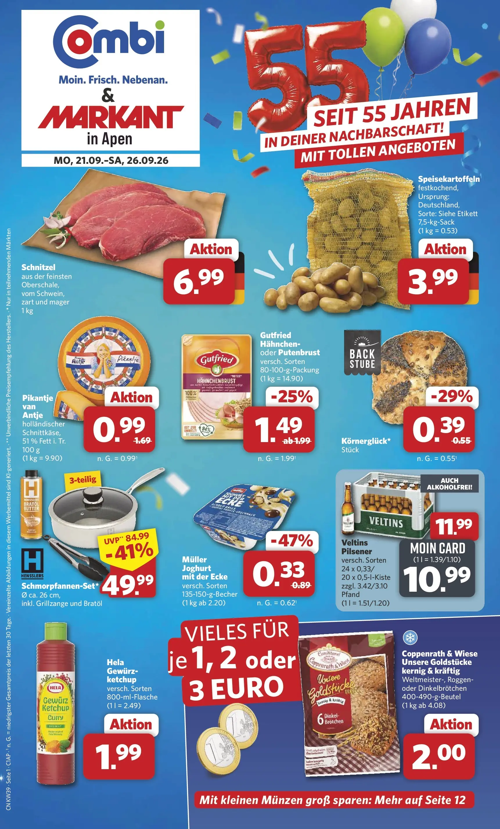 combi - Combi - Apen Prospekt – von Montag 21.09.2026 bis Samstag 26.09.2026