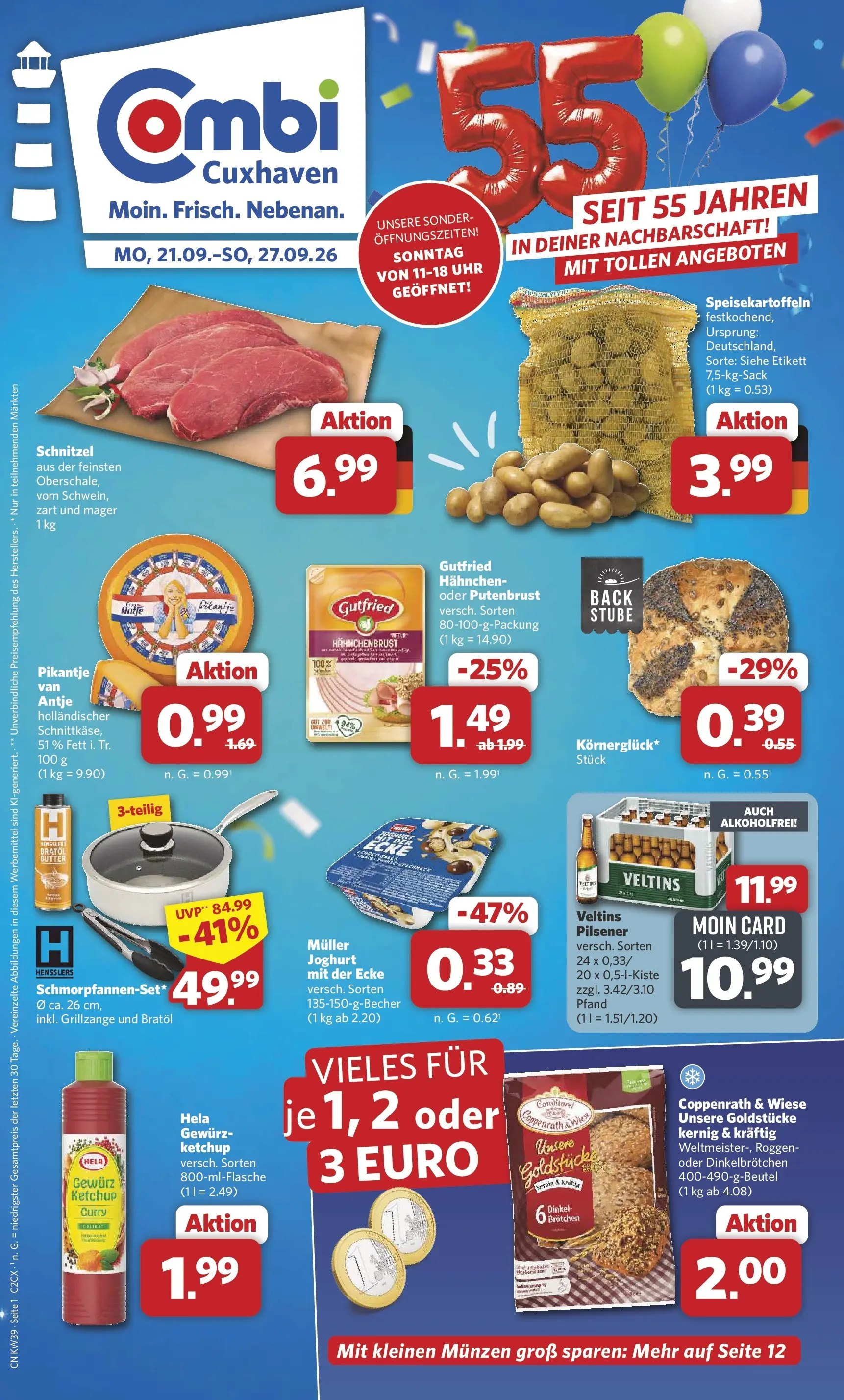 combi - Combi - Cuxhaven Prospekt – von Montag 21.09.2026 bis Sonntag 27.09.2026