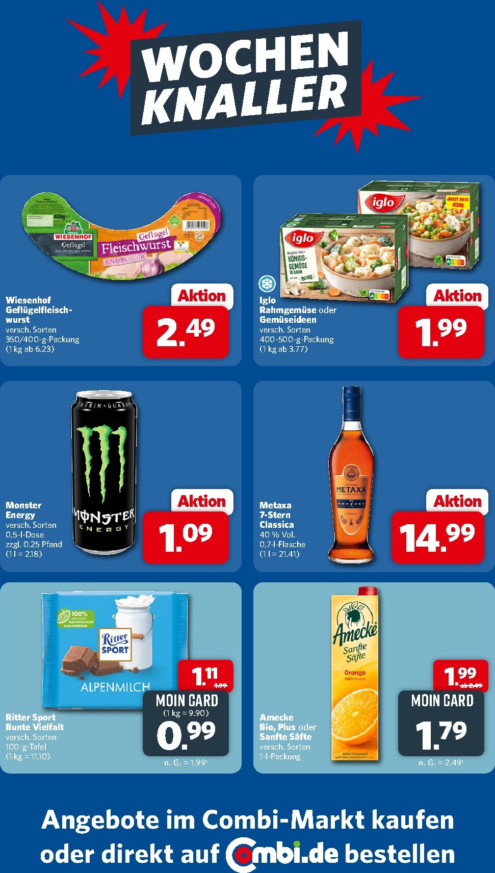 combi - Combi - Wochen Knaller Prospekt – von Sonntag 27.09.2026 bis Samstag 03.10.2026