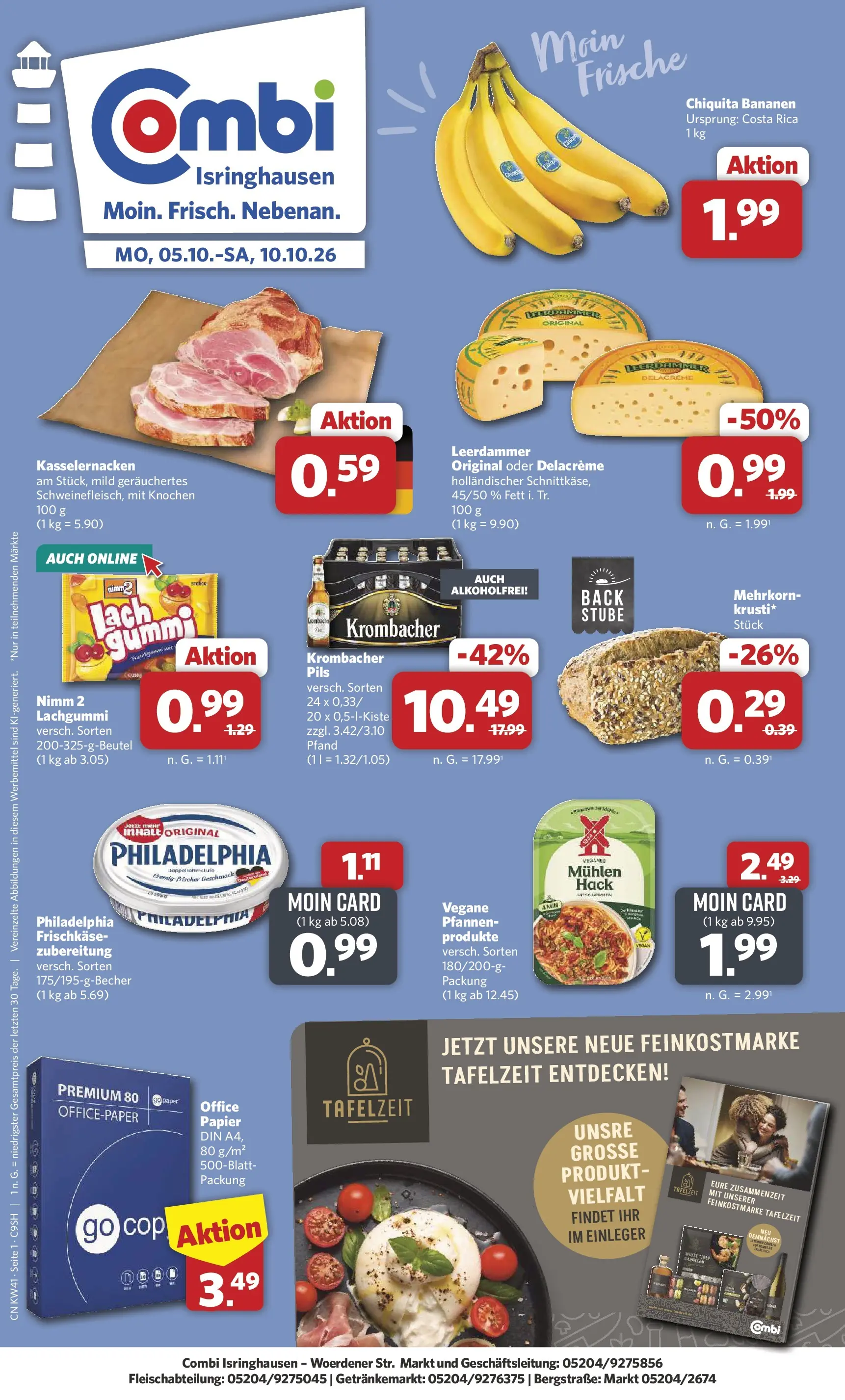 combi - Combi - Isringhausen Prospekt – von Montag 05.10.2026 bis Samstag 10.10.2026