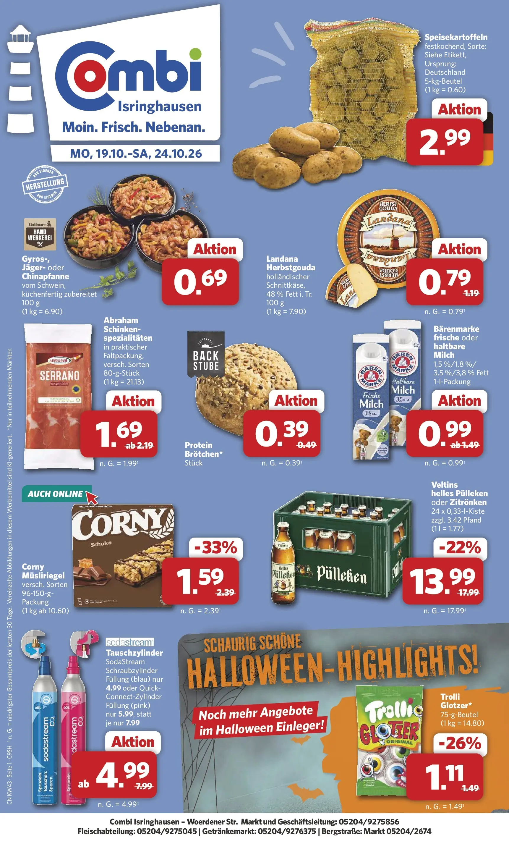 combi - Combi - Isringhausen Prospekt – von Montag 19.10.2026 bis Samstag 24.10.2026