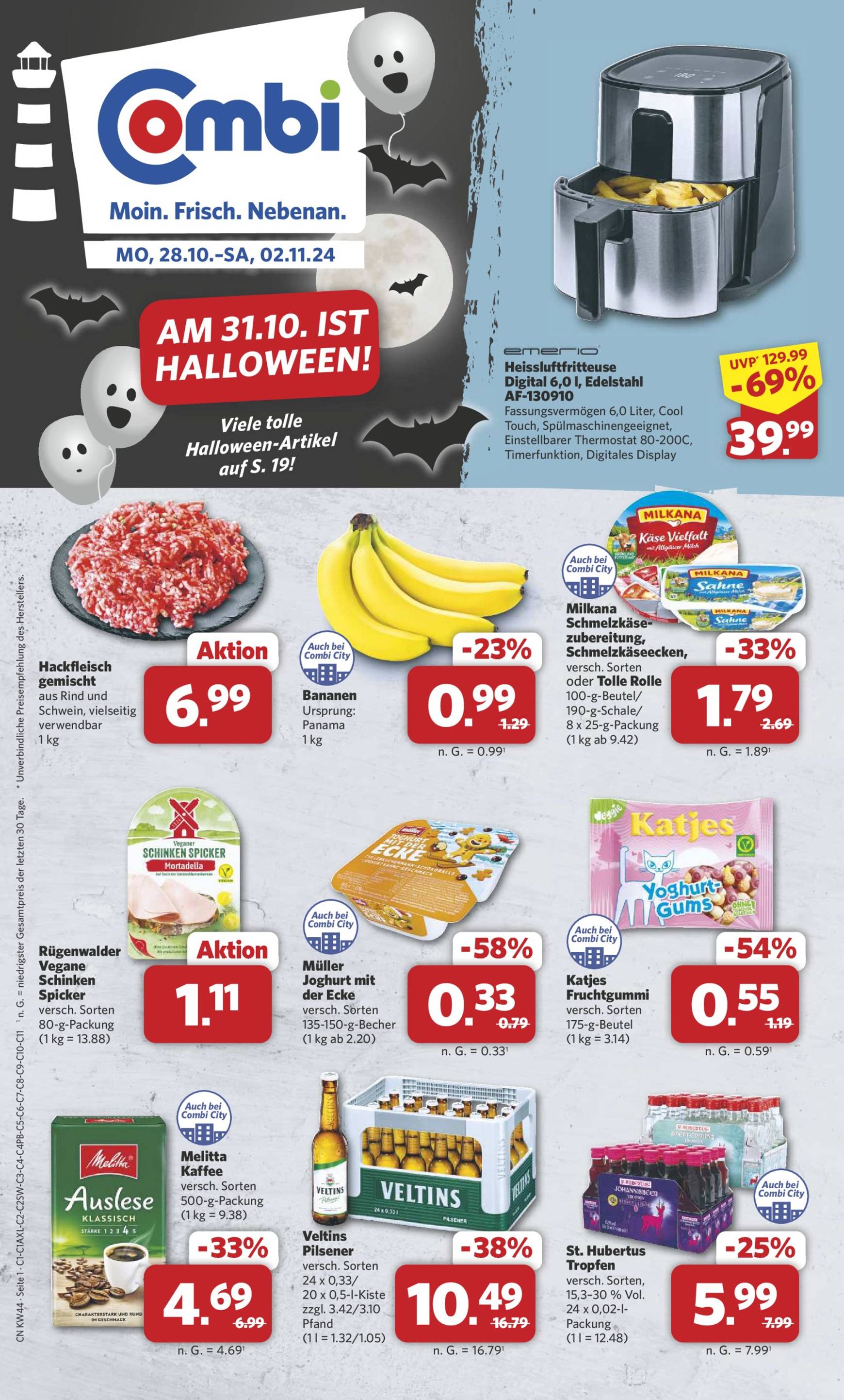 combi - Combi-Prospekt gültig von 28.10. bis 02.11.