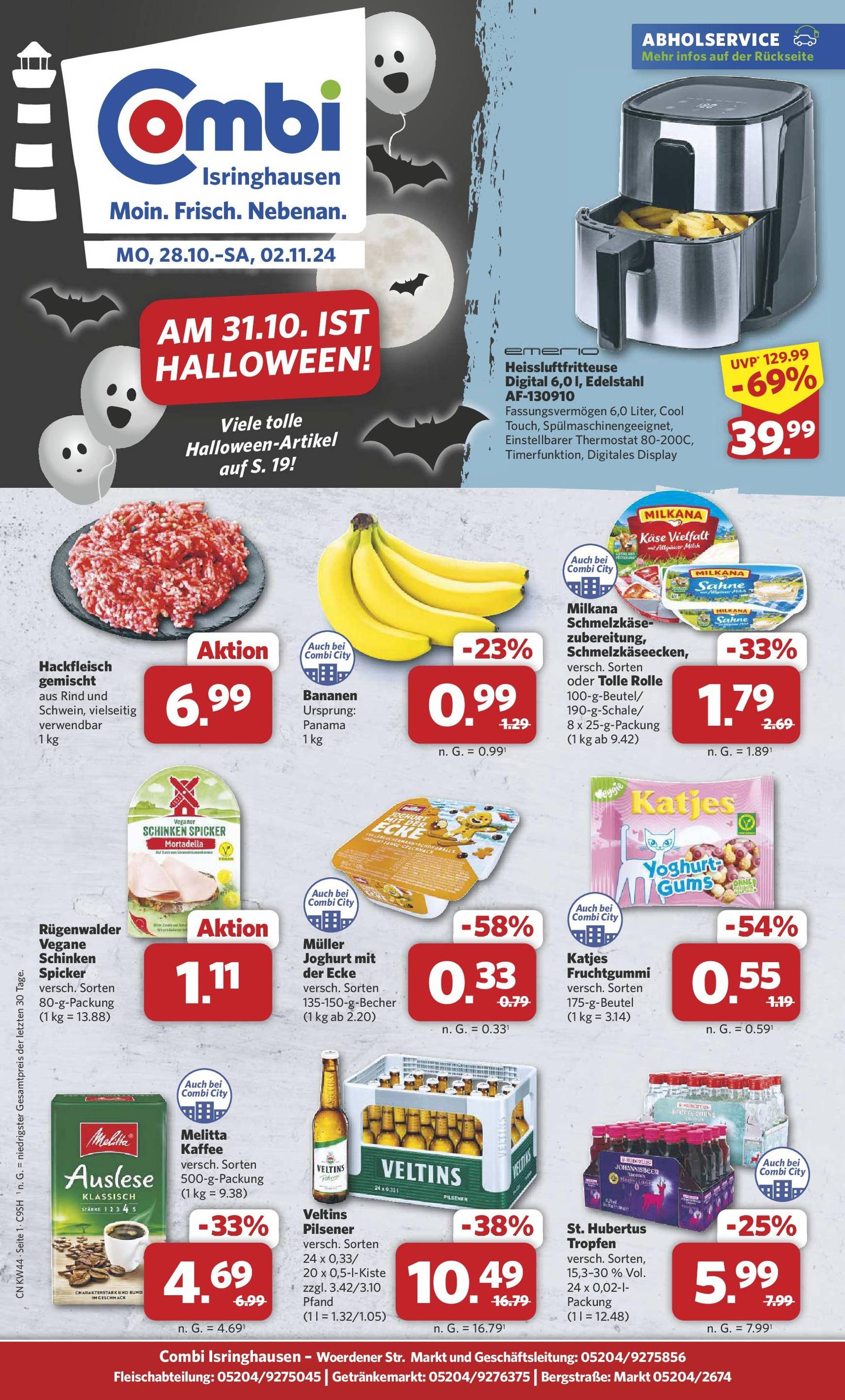 combi - Combi - Isringhausen-Prospekt gültig von 28.10. bis 02.11.