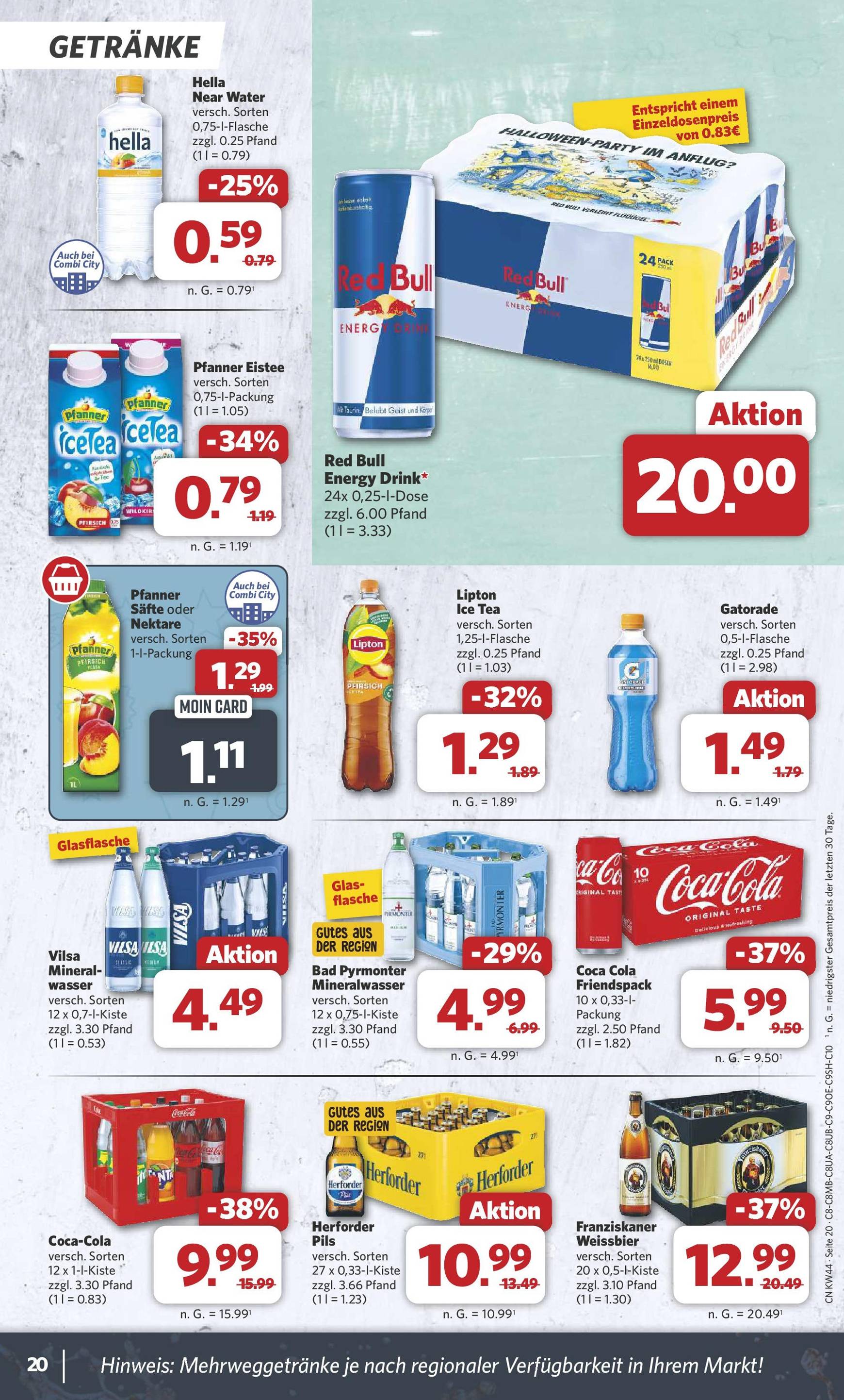 combi - Combi - Isringhausen-Prospekt gültig von 28.10. bis 02.11. - page: 20