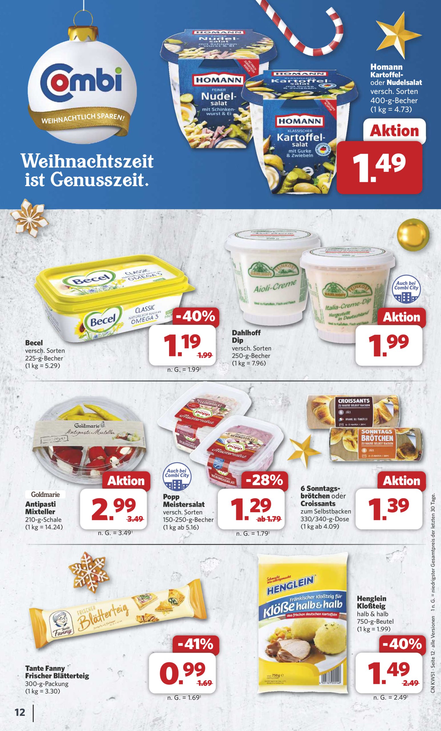 combi - Combi-Prospekt gültig von 16.12. bis 24.12. - page: 12