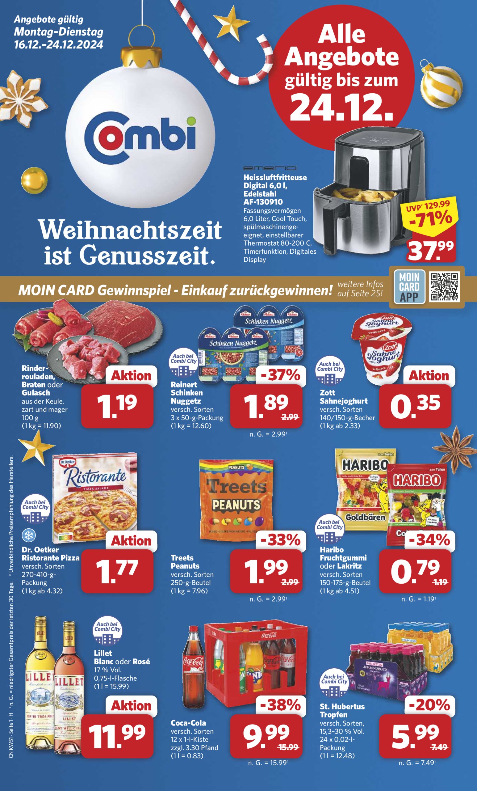 combi - Combi-Prospekt gültig von 16.12. bis 24.12.