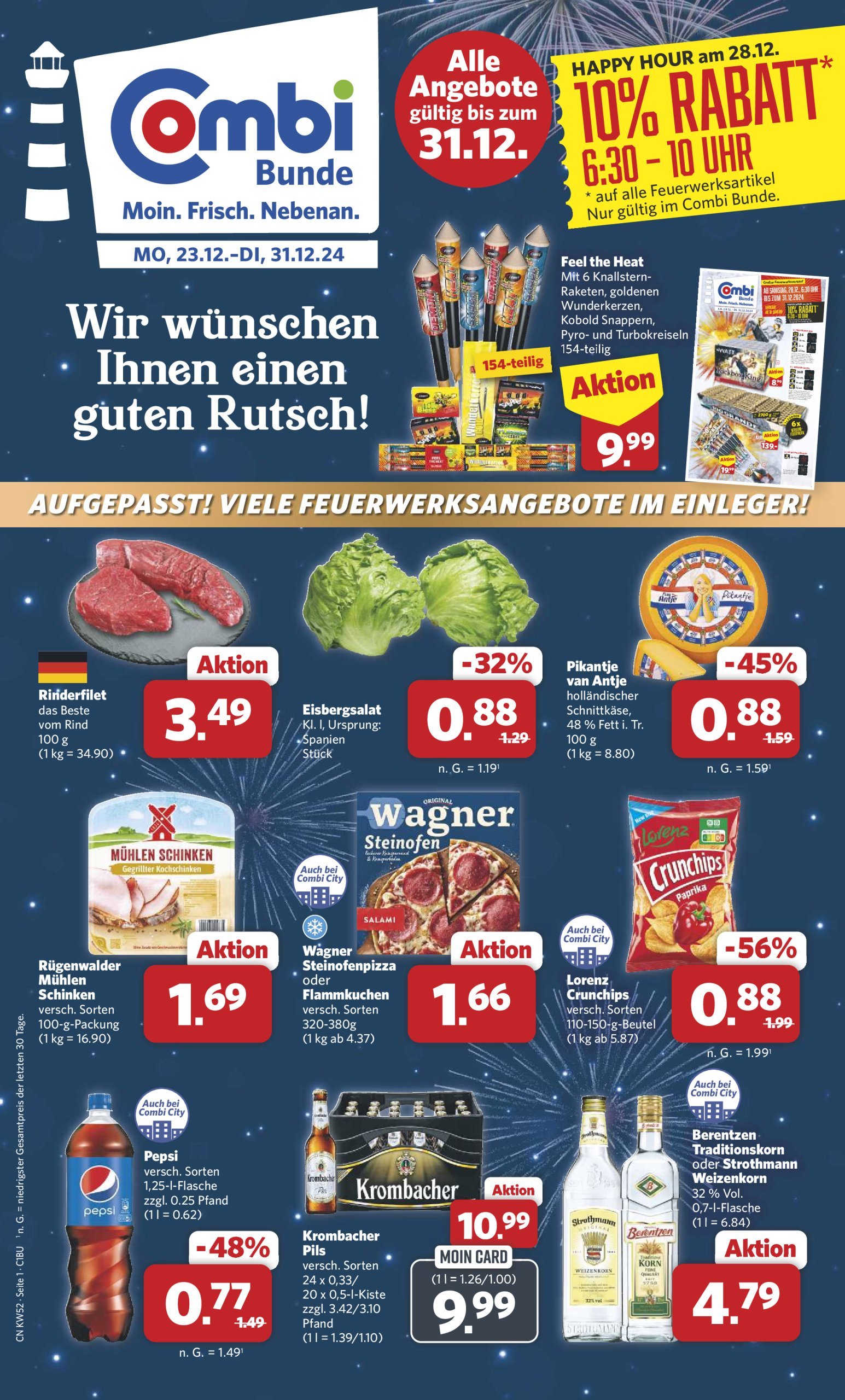 combi - Combi-Prospekt gültig von 23.12. bis 31.12.