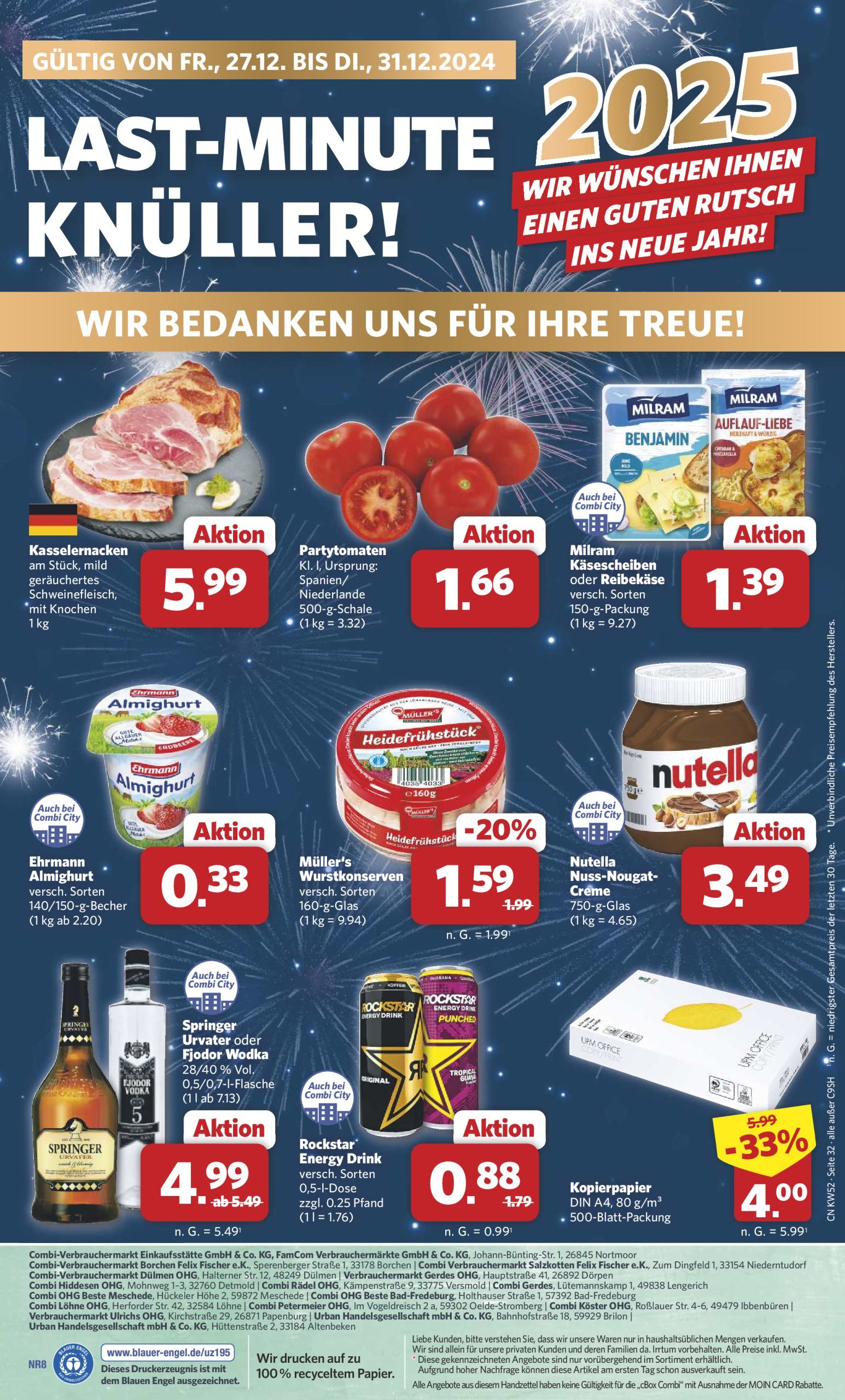 combi - Combi-Prospekt gültig von 23.12. bis 31.12. - page: 32