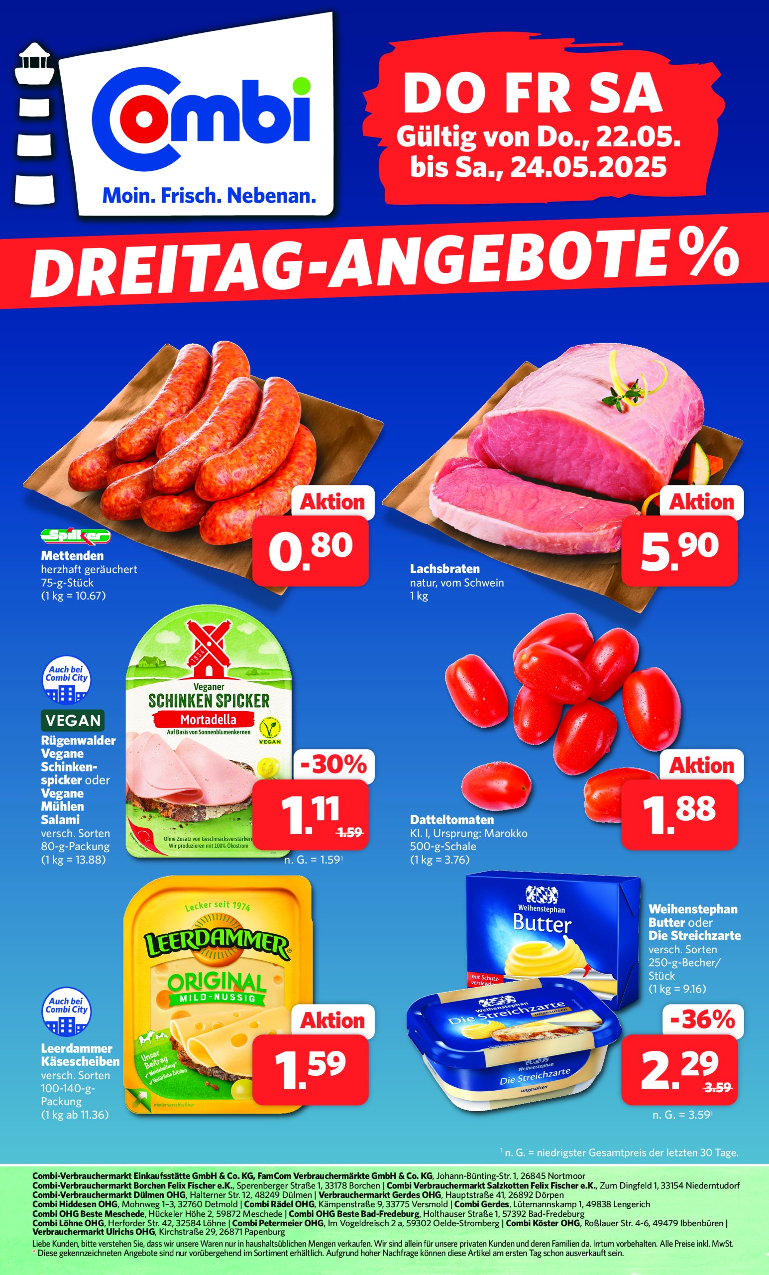 combi - Combi - Dreitag Angebote-Prospekt gültig von 22.05. bis 24.05.