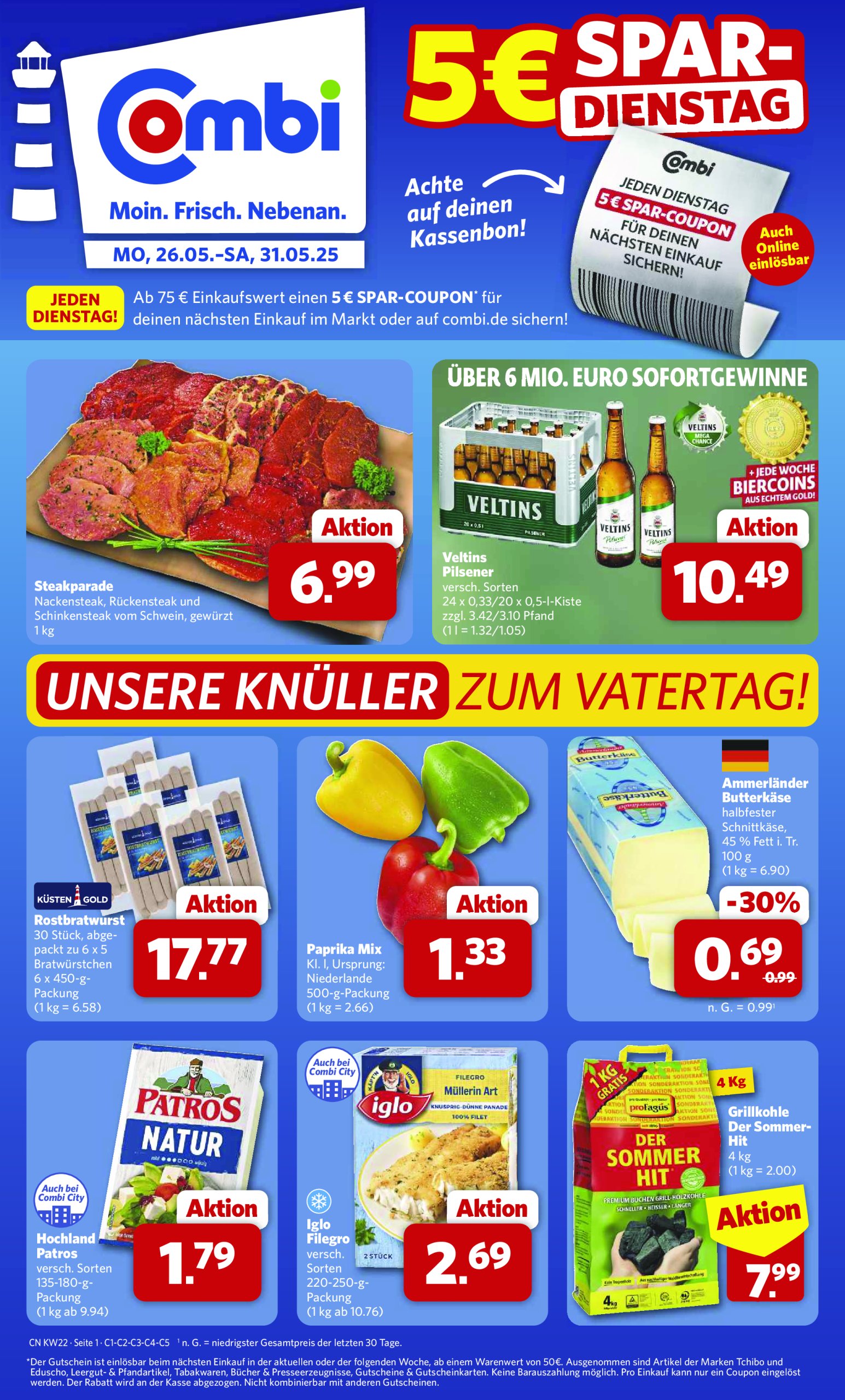 combi - Combi-Prospekt gültig von 26.05. bis 31.05.