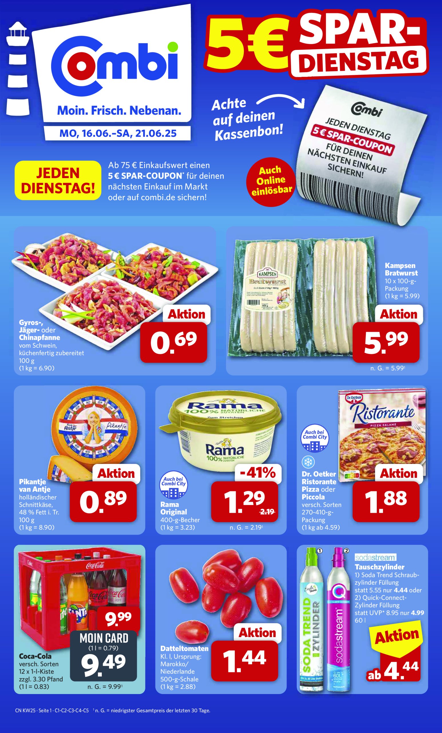 combi - Combi-Prospekt gültig vom 16.06. bis 21.06.