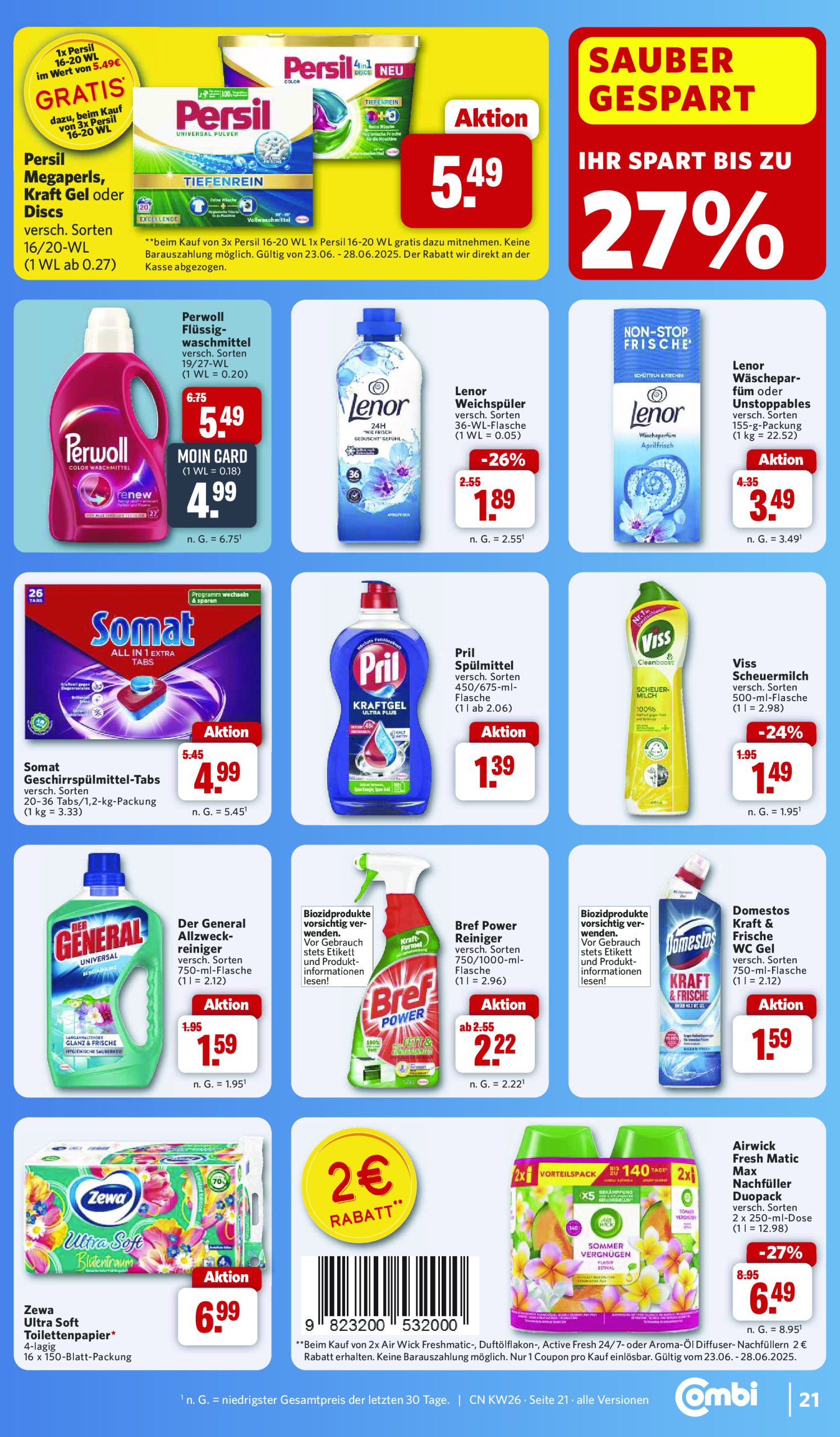 combi - Combi-Prospekt gültig vom 23.06. bis 28.06. - page: 28