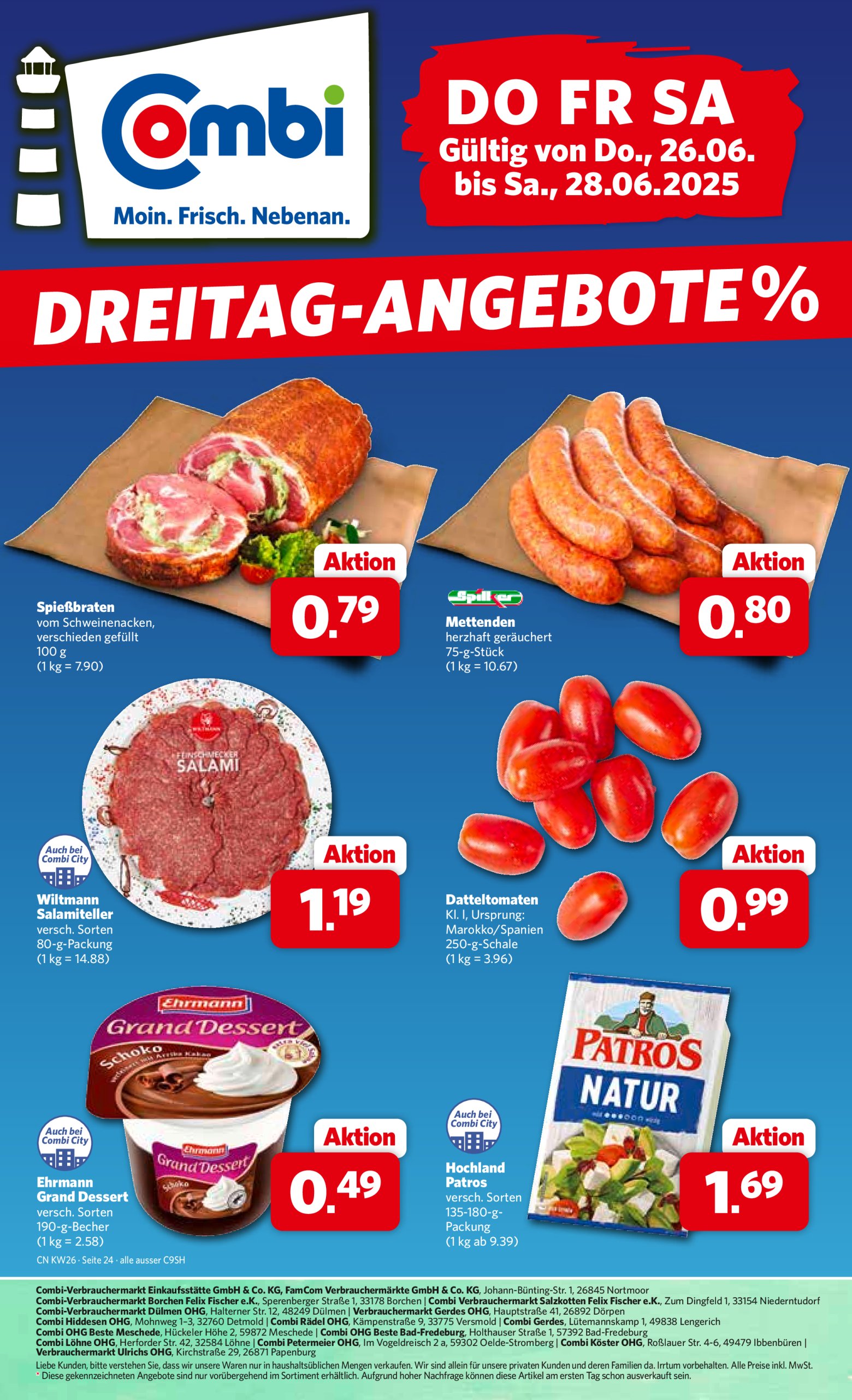combi - Combi - Prospekt-Prospekt gültig vom 26.06. bis 28.06.