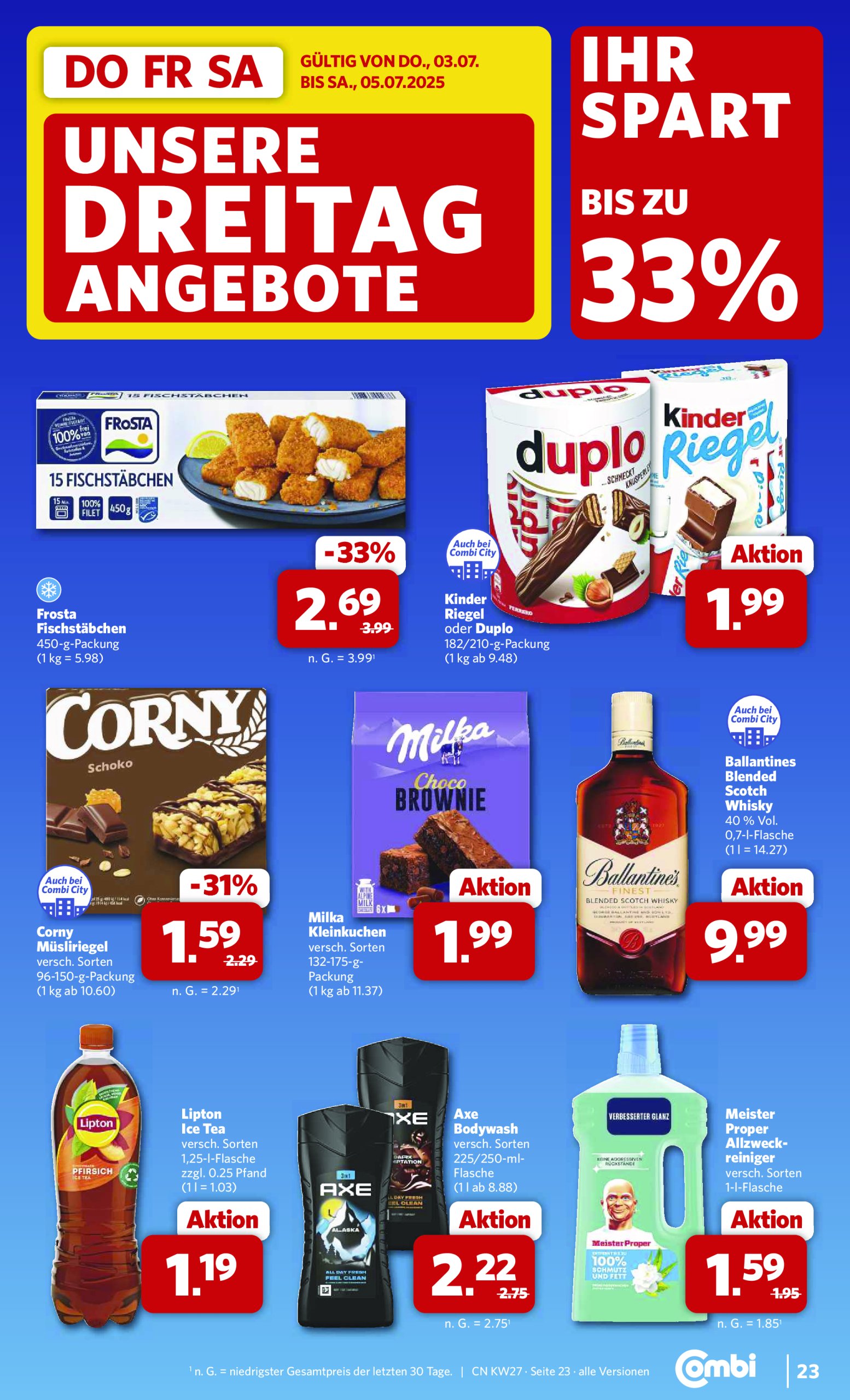 combi - Combi Markt - Angebote-Prospekt gültig vom 30.06. bis 05.07. - page: 35