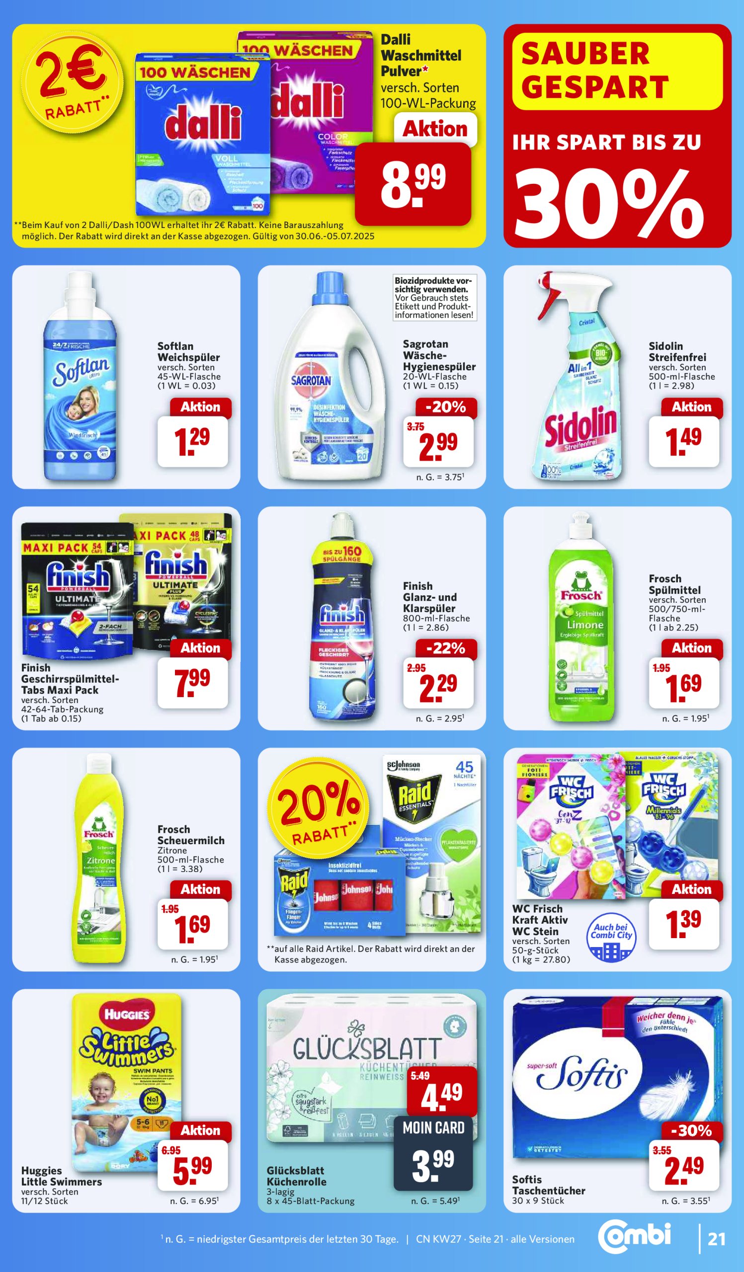 combi - Combi Markt - Angebote-Prospekt gültig vom 30.06. bis 05.07. - page: 32