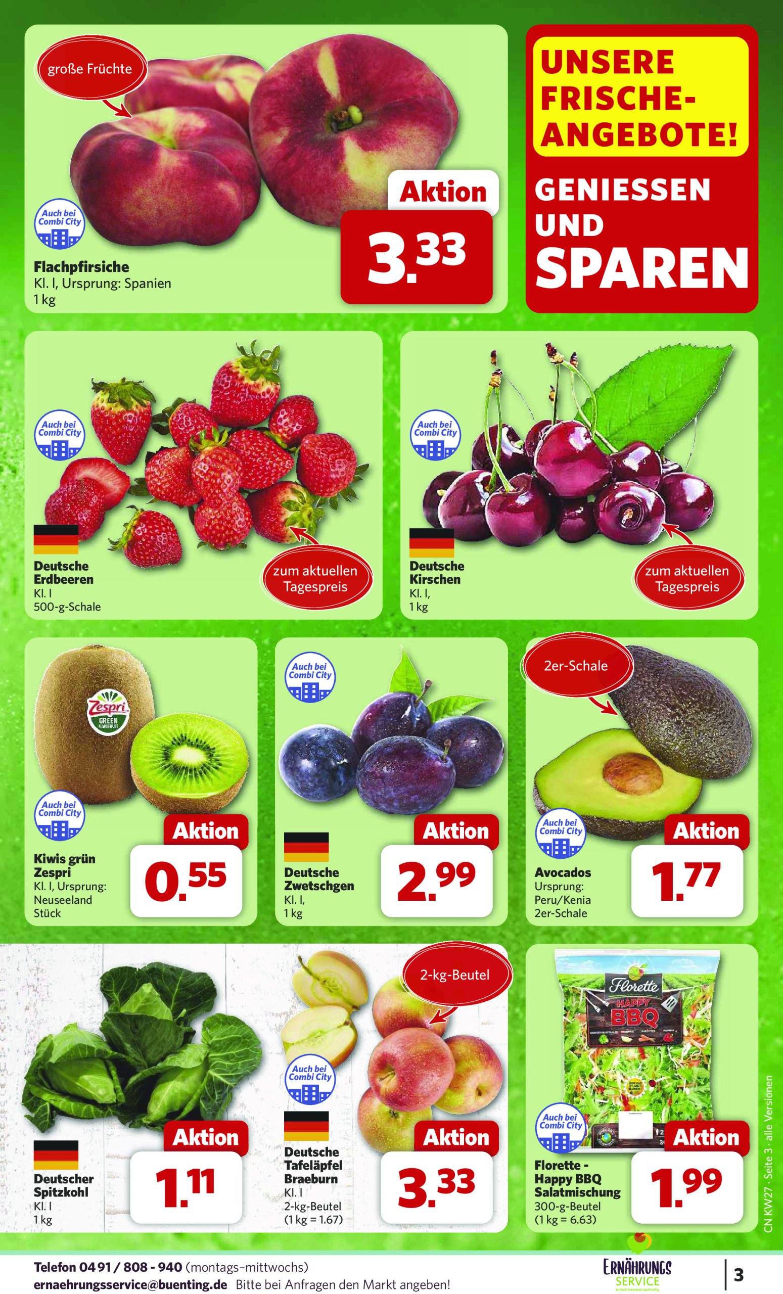combi - Combi Markt - Angebote-Prospekt gültig vom 30.06. bis 05.07. - page: 3
