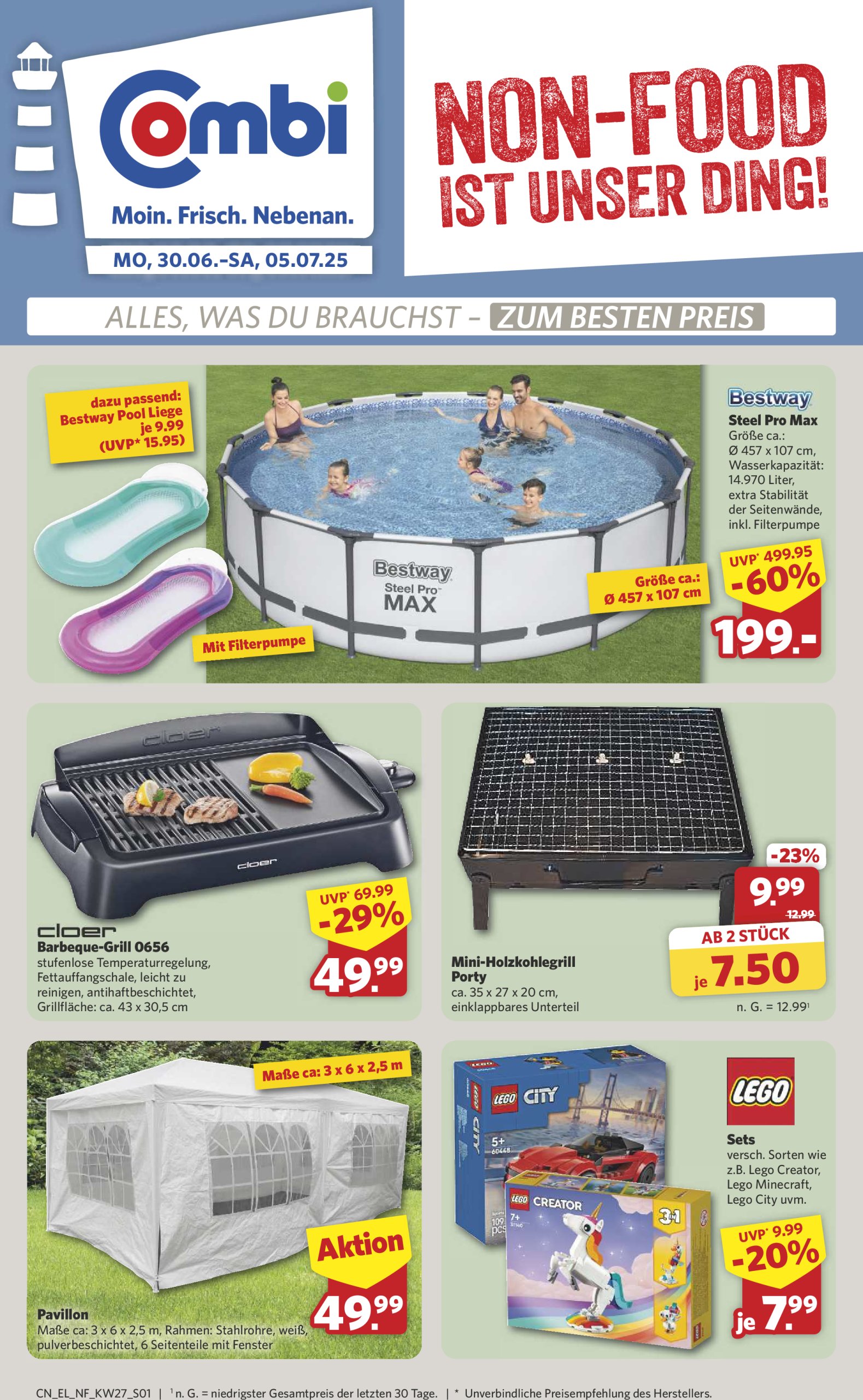 combi - Combi - Sonderangebote-Prospekt gültig vom 30.06. bis 05.07.