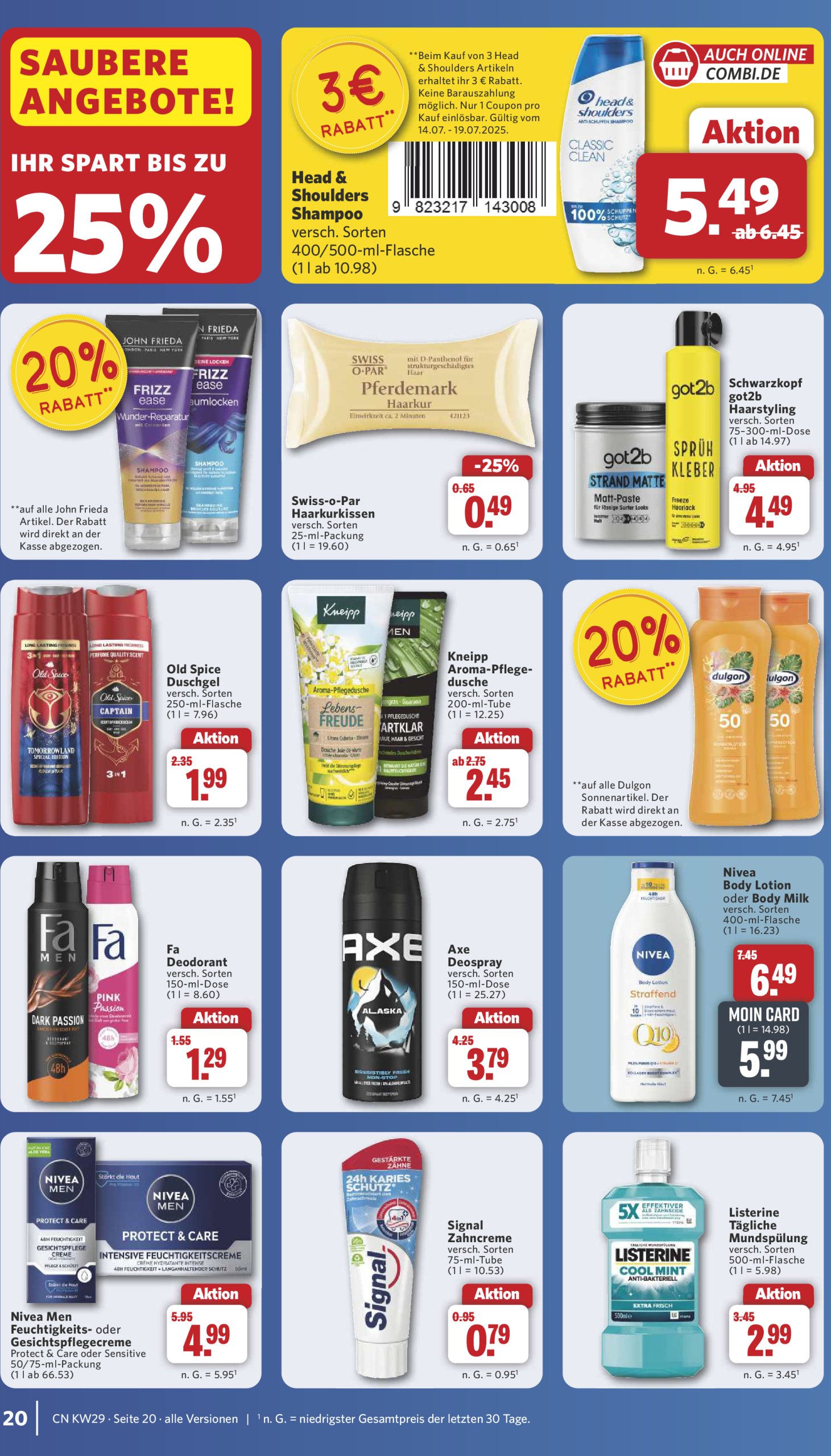 combi - Combi-Prospekt gültig vom 14.07. bis 19.07. - page: 25
