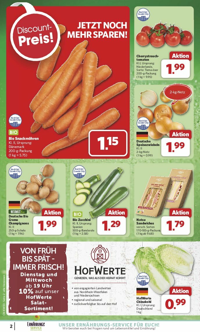 combi - Combi-Prospekt gültig vom 11.08. bis 16.08. - page: 2
