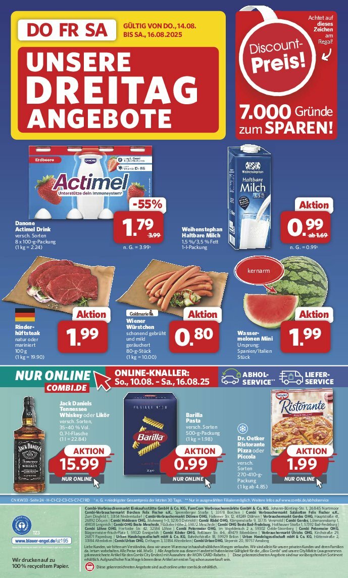combi - Combi-Prospekt gültig vom 11.08. bis 16.08. - page: 30
