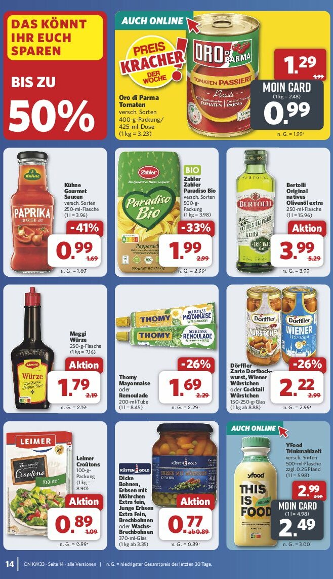 combi - Combi-Prospekt gültig vom 11.08. bis 16.08. - page: 14