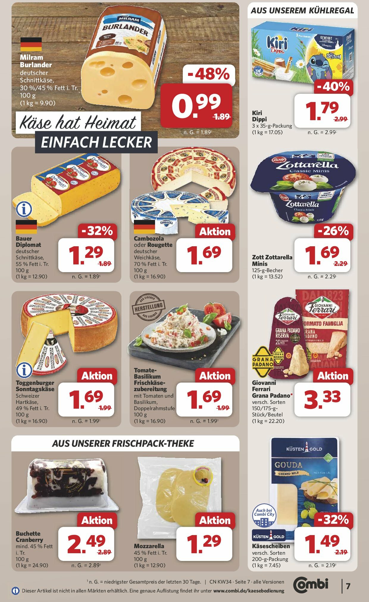 combi - Combi-Prospekt gültig vom 18.08. bis 23.08. - page: 7