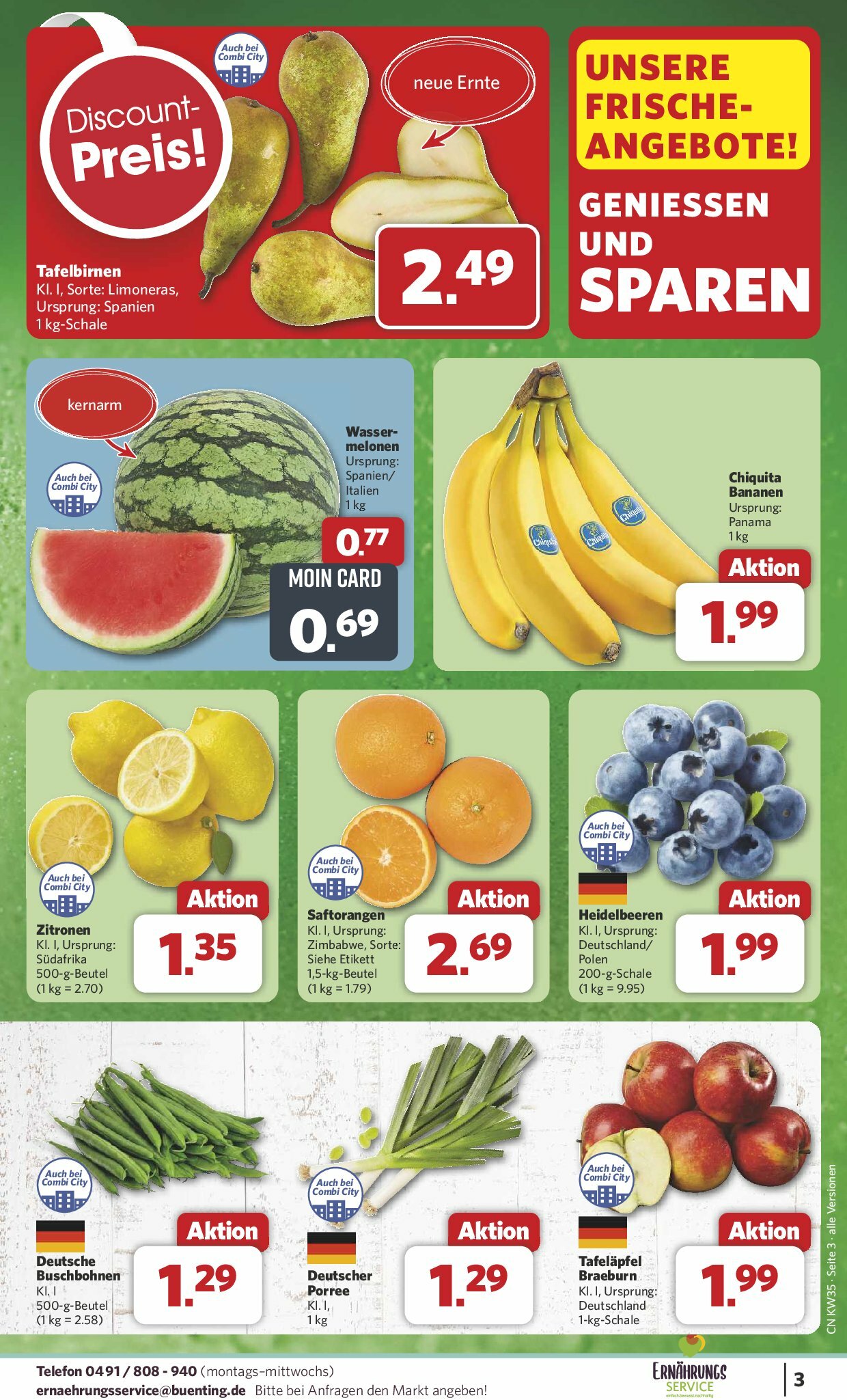 combi - Combi-Prospekt gültig vom 25.08. bis 30.08. - page: 3