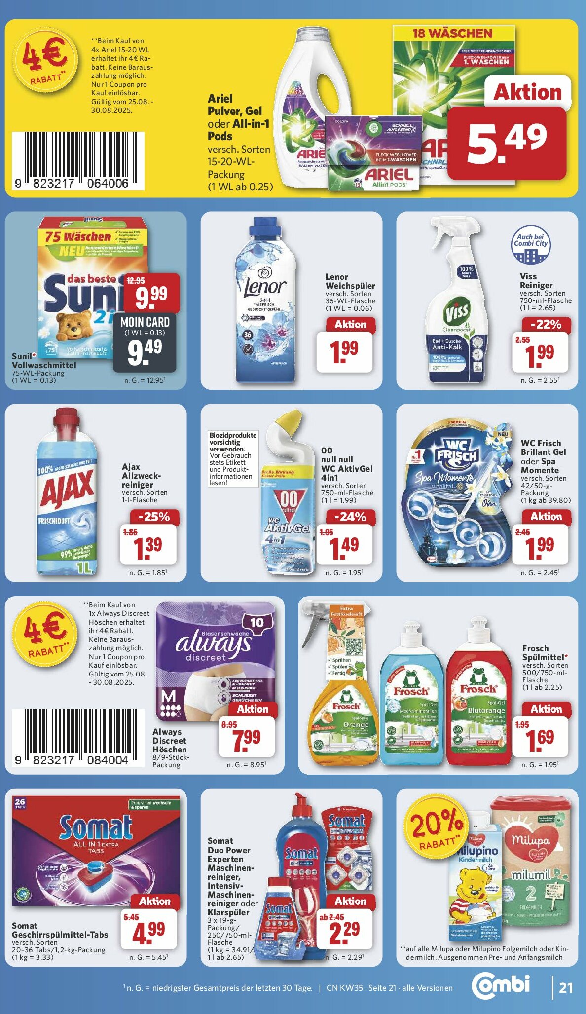 combi - Combi-Prospekt gültig vom 25.08. bis 30.08. - page: 28