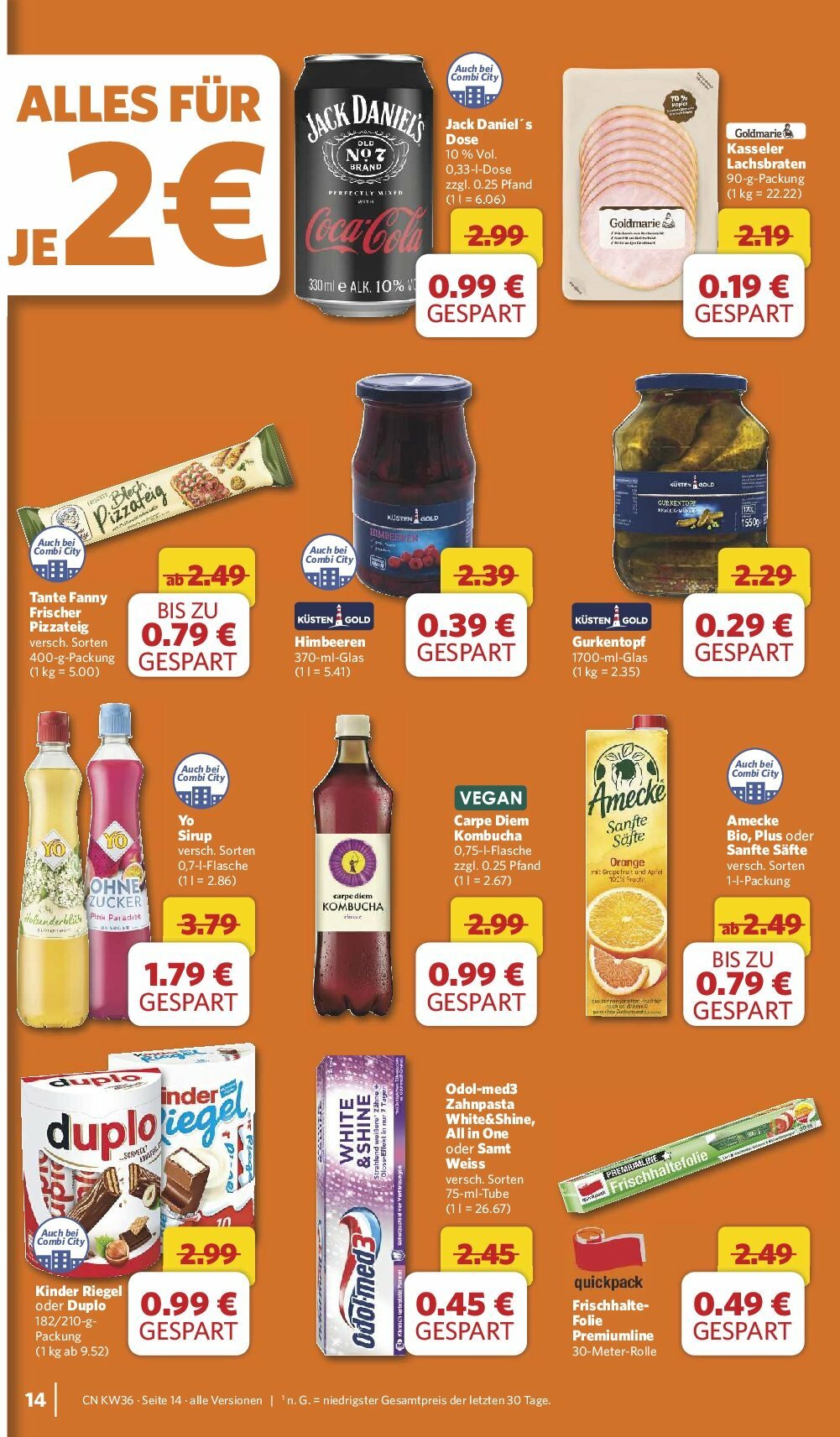 combi - Combi-Prospekt gültig vom 01.09. bis 06.09. - page: 20